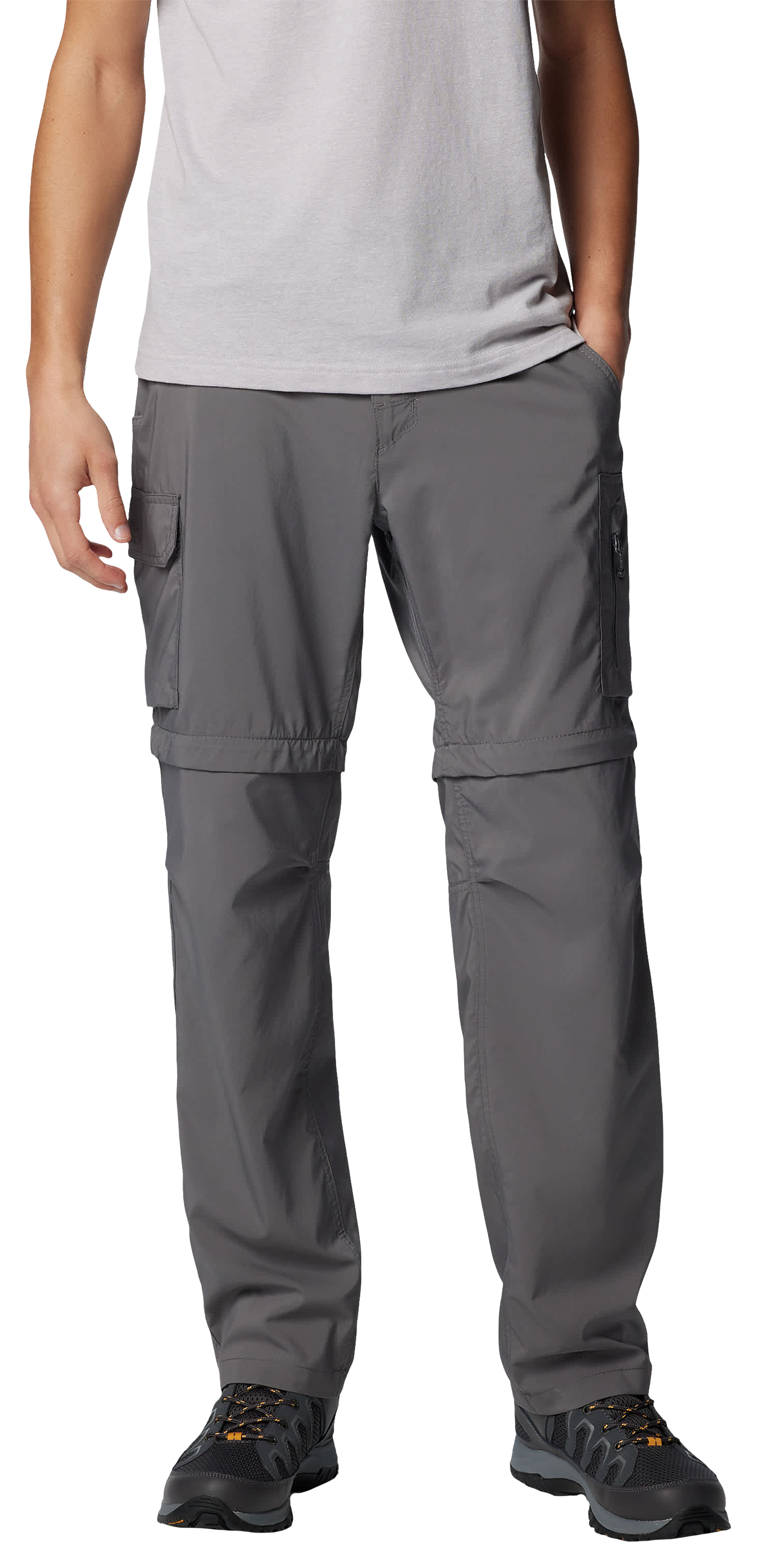 Image of Columbia Silver Ridge Utility Convertible Pants for Men - City Grey - 40x30