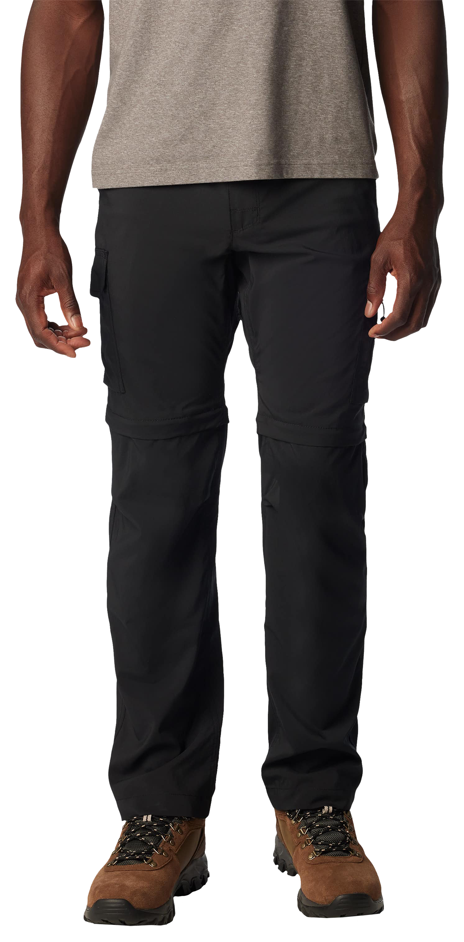 Image of Columbia Silver Ridge Utility Convertible Pants for Men - Black - 38x32