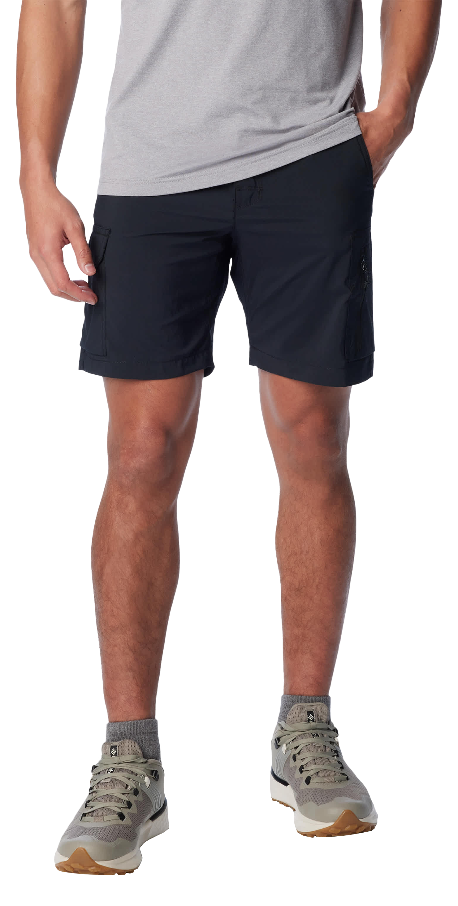Image of Columbia Silver Ridge Utility Cargo Shorts for Men - Black - 44 - 8