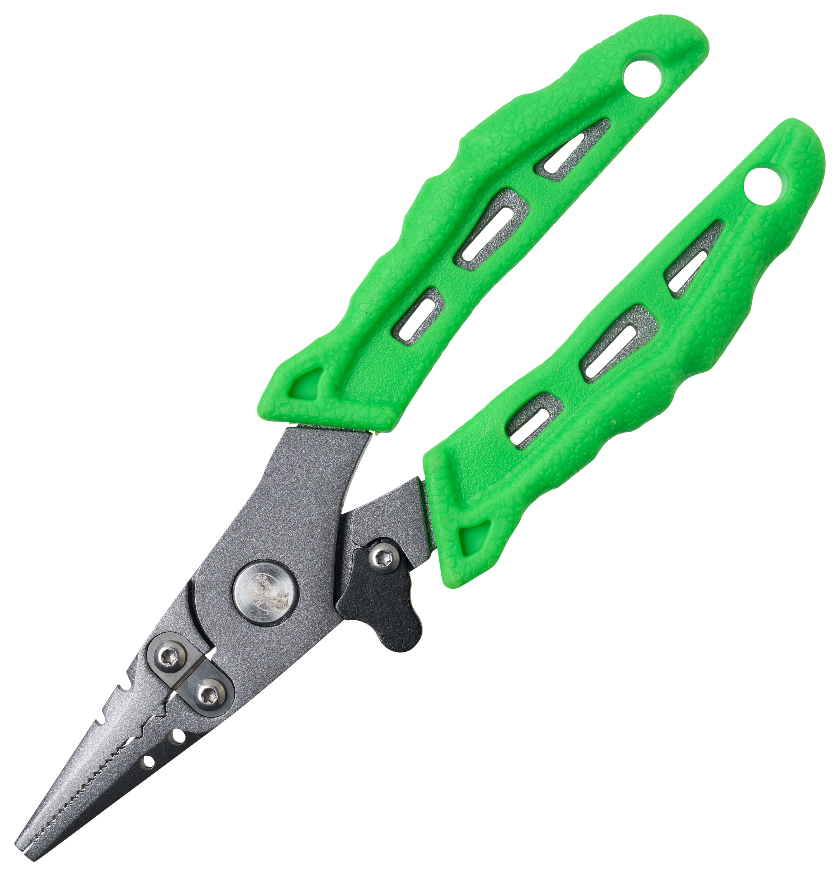 Image of "Bass Pro Shops Extreme Stainless Steel Pliers - Green/Black - 6"""