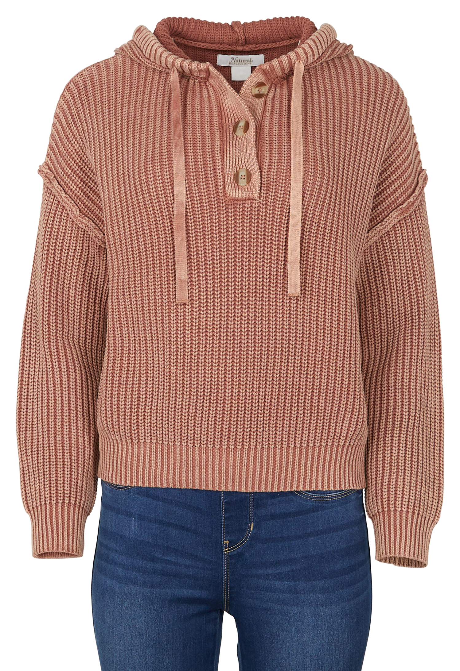 Image of Natural Reflections Rainier Acid-Washed Hoodie - Friar Brown