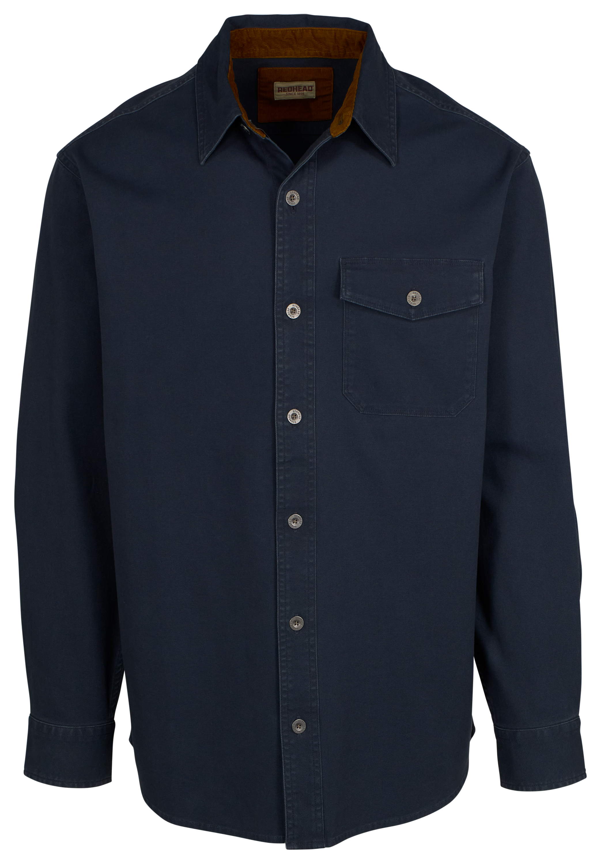 Image of RedHead Stonewash Canvas Long-Sleeve Button-Up Shirt - Outerspace