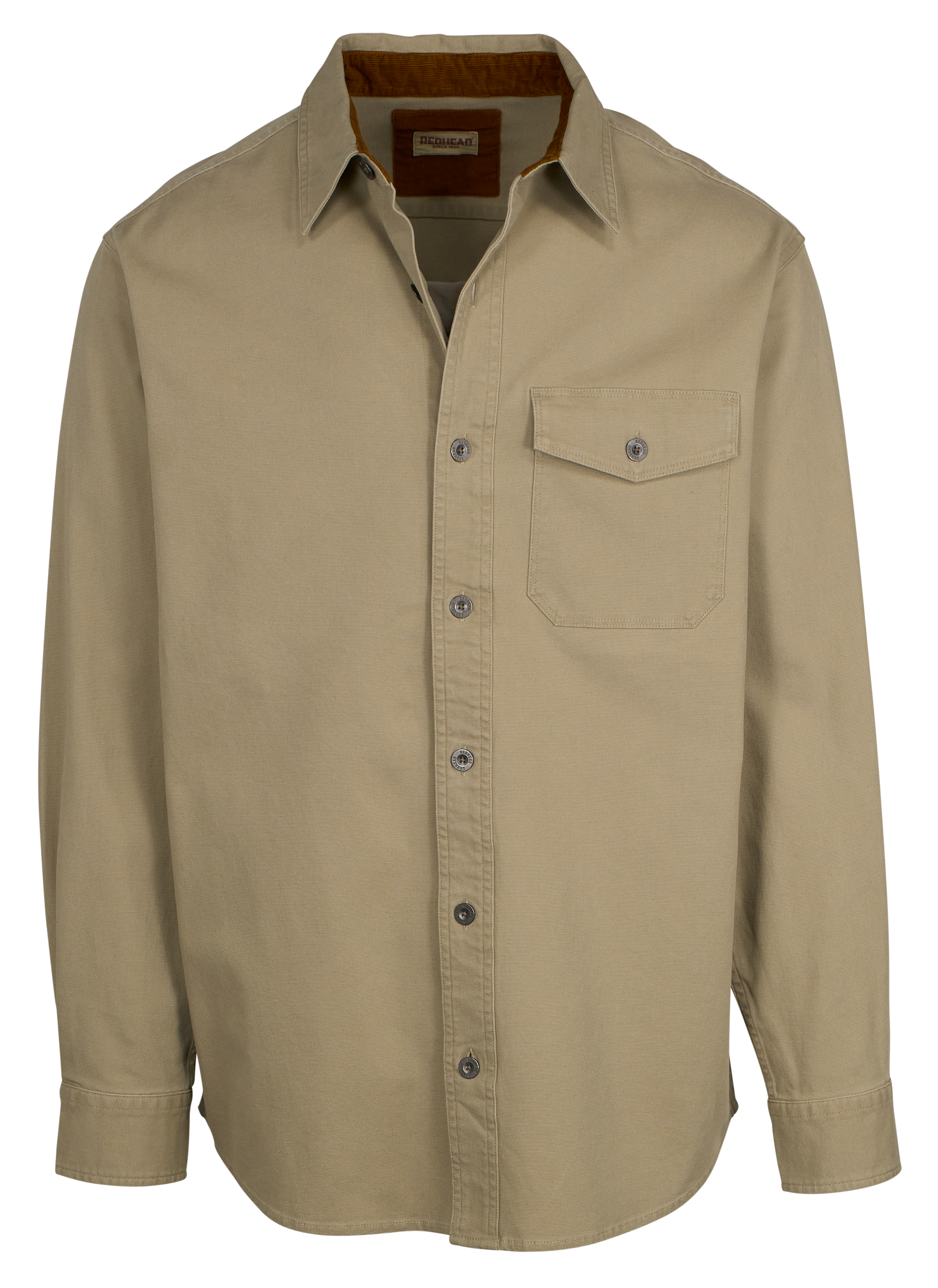 Image of RedHead Stonewash Canvas Long-Sleeve Button-Up Shirt for Men - Seneca Rock