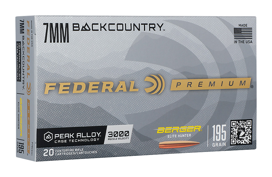 Image of Federal Premium 7mm Backcountry 195 Grain Berger Elite Hunter Centerfire Rifle Ammo