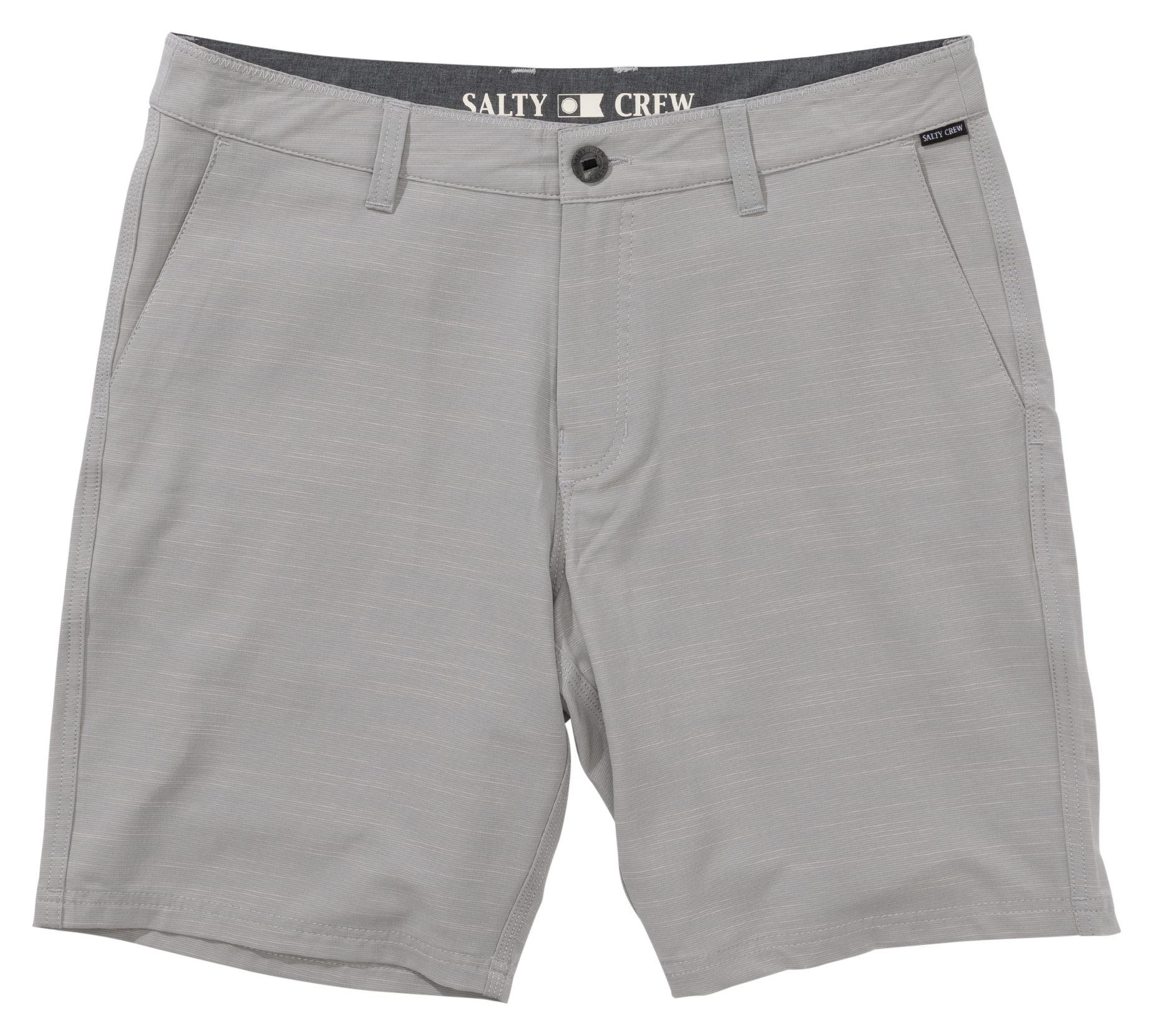 Image of Salty Crew Drifter 19 Slub Hybrid Shorts for Men - Quarry
