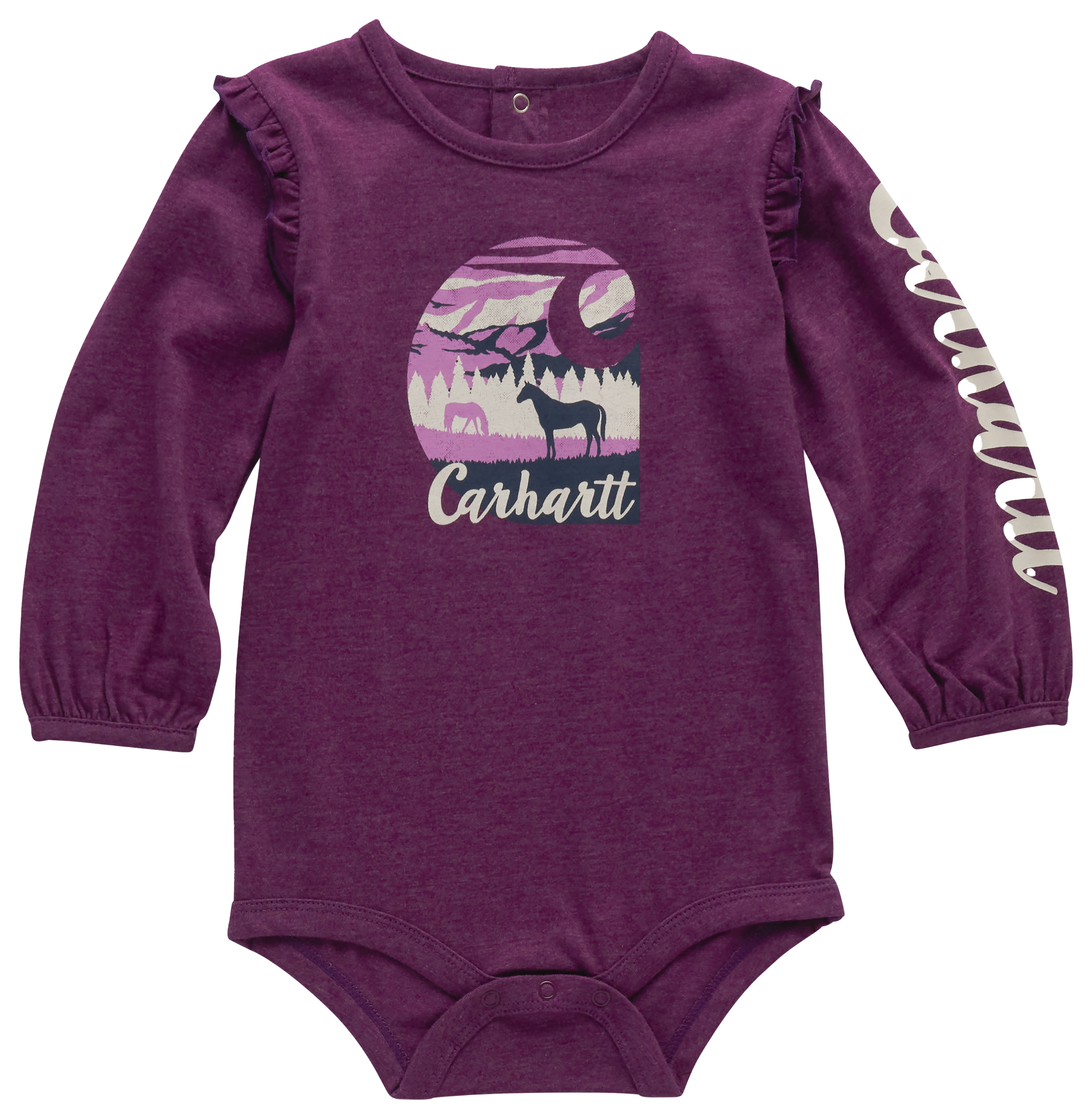 Carhartt Quilted Zip-Front Long-Sleeve Coveralls for Babies