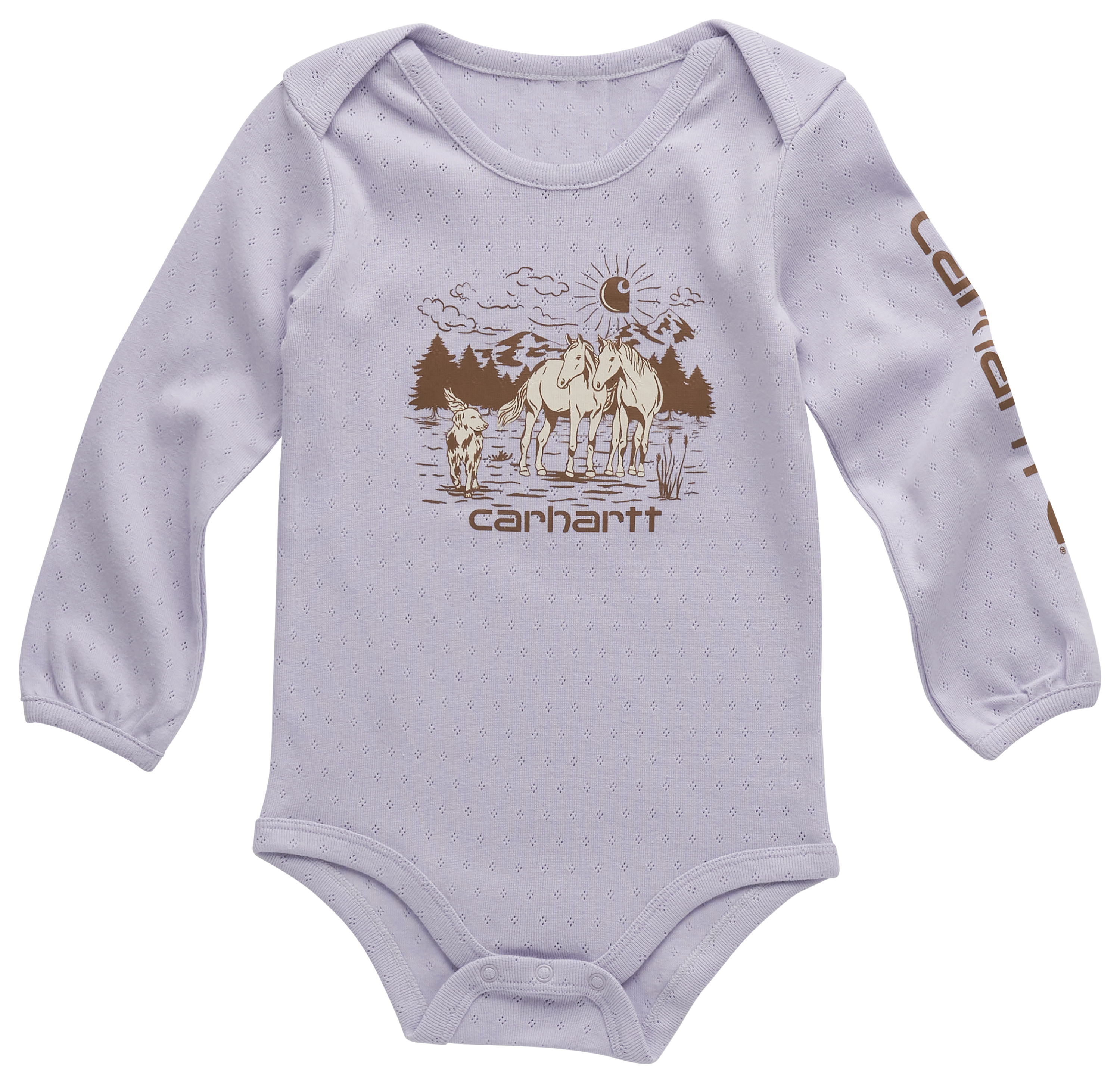 Image of Carhartt Trail Long-Sleeve Bodysuit for Babies - Mica