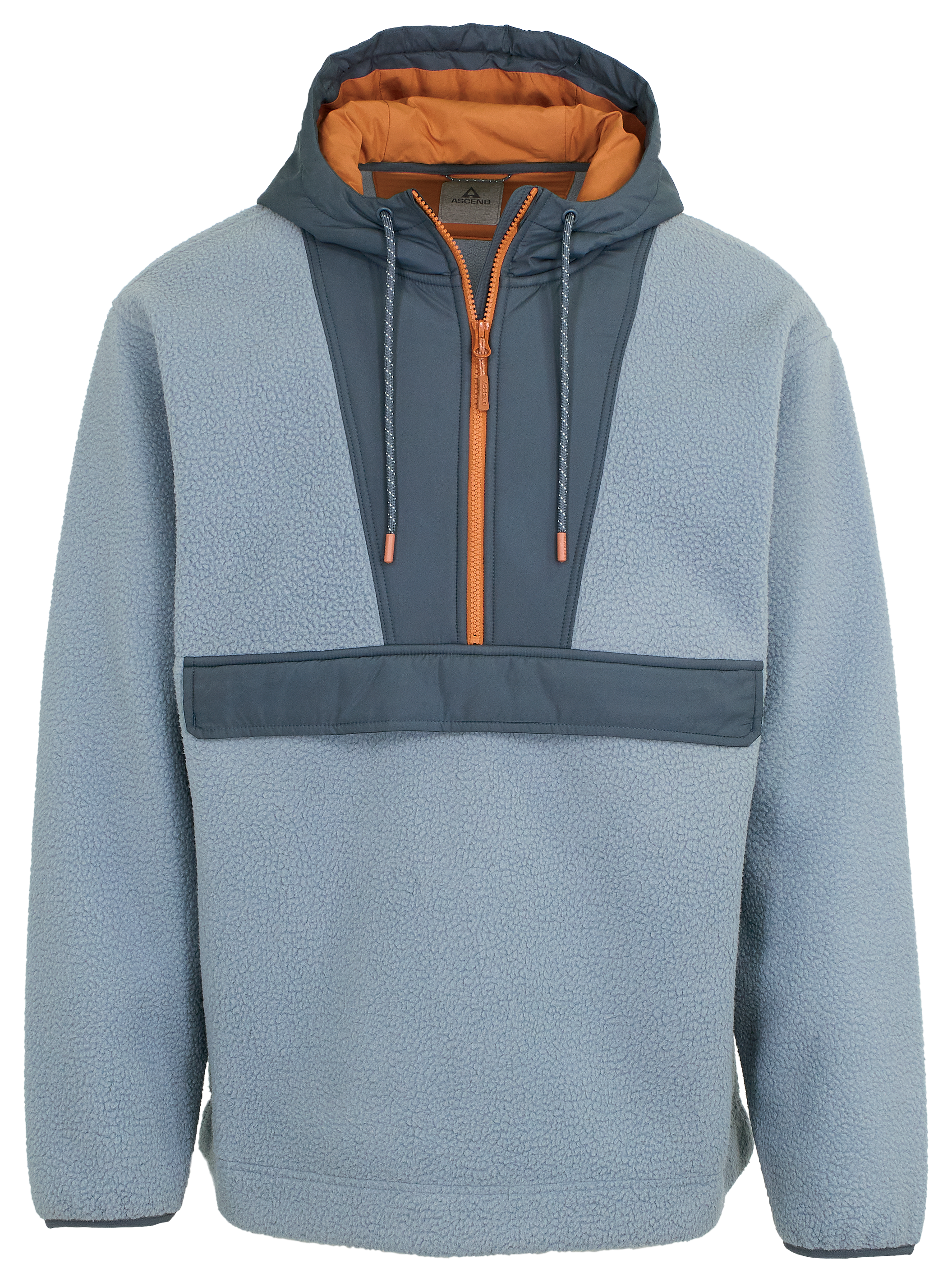 Image of Ascend Orizaba Berber Half-Zip Hooded Pullover - Tradewinds