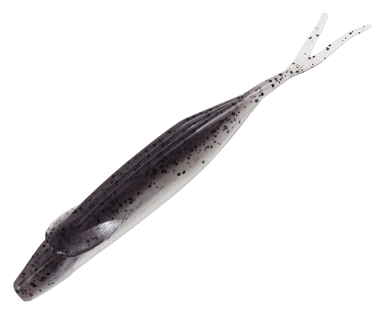 Image of "Zoom Winged Fluke - Smoke Pepper Clear - 5"""