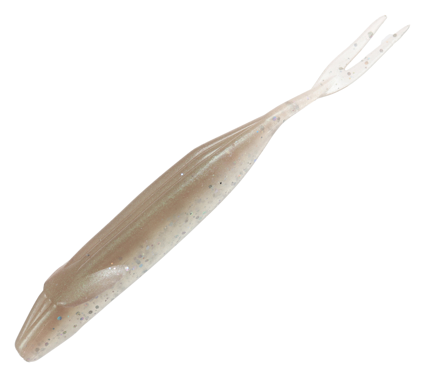 thumbnail image 2 of 4" Jerk Minnow (Flukes) Fishing Lure – Junebug Color, For Bass & Walleye, Choose Package Size, Dolittle&Fishmore 2 of 3