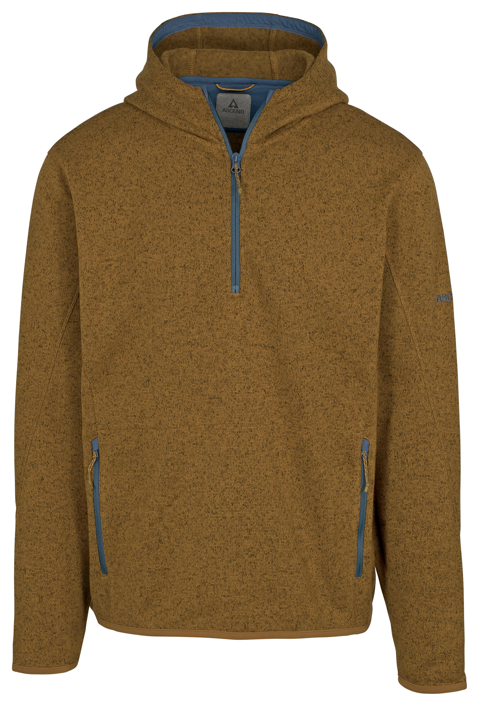 Image of Ascend Expedition Quarter-Zip Fleece Long-Sleeve Hoodie - Ermine - XL