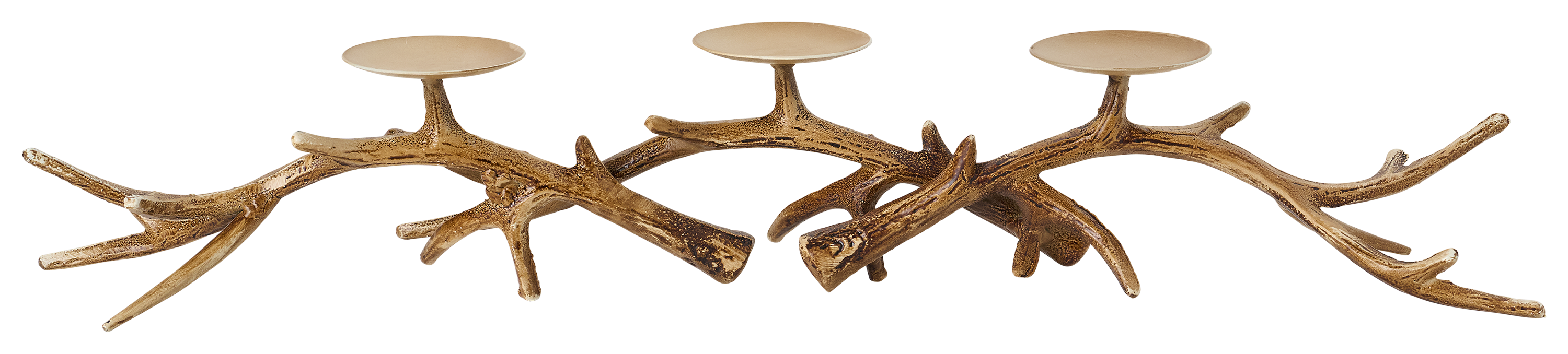 WHITE RIVER HOME Iron Antler Candle Holder