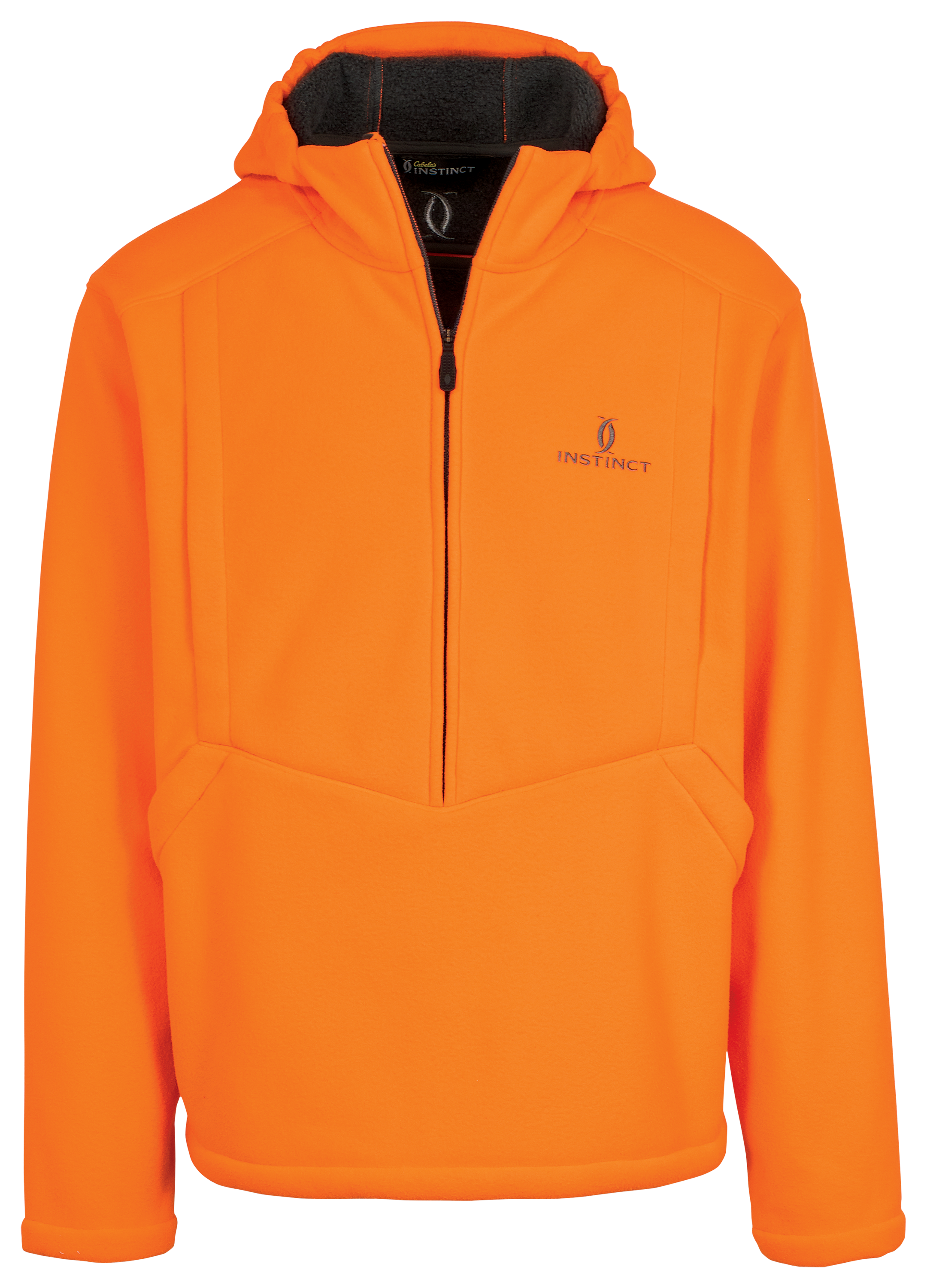 Image of Cabela's Instinct Standhunter Half-Zip Softshell Hoodie with SCENTINEL for Men - Blaze