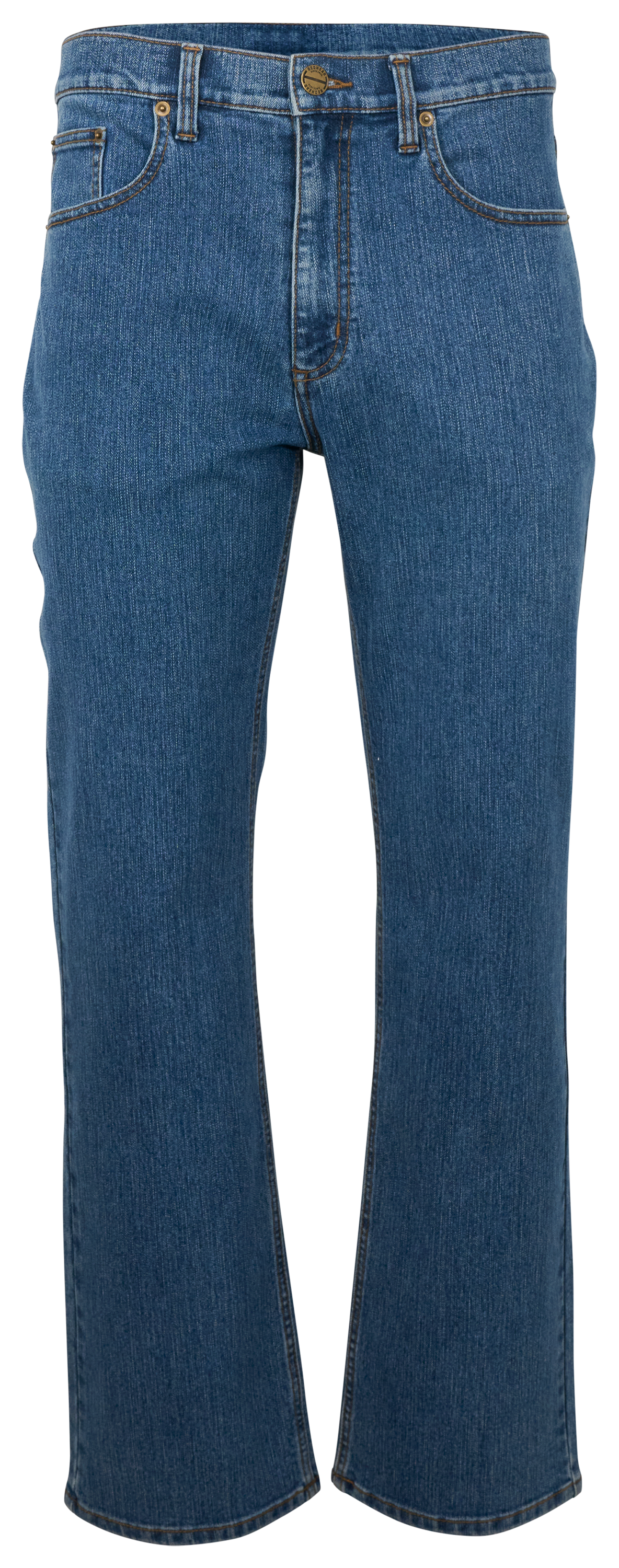 Image of RedHead Relaxed Flex Denim Jeans for Men - Mid Wash - 38x32