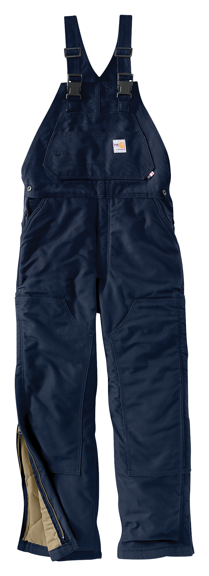 Carhartt Carhartt Flame-Resistant Quilt-Lined Duck Bib Overalls for Men - Dark Navy - $299.99 at Bass Pro Shops