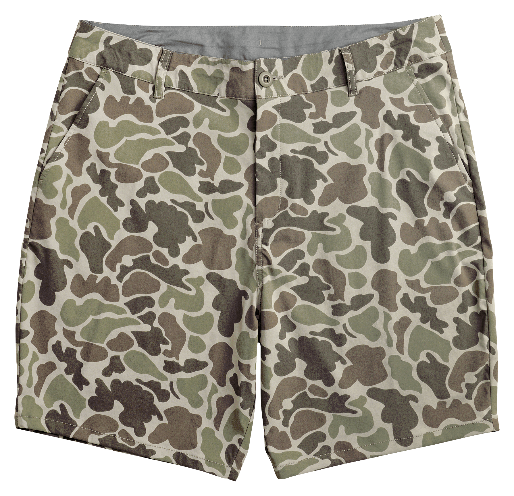 Image of Marsh Wear Prime Camo Shorts for Men - Dark Green Mallard Camo - 36