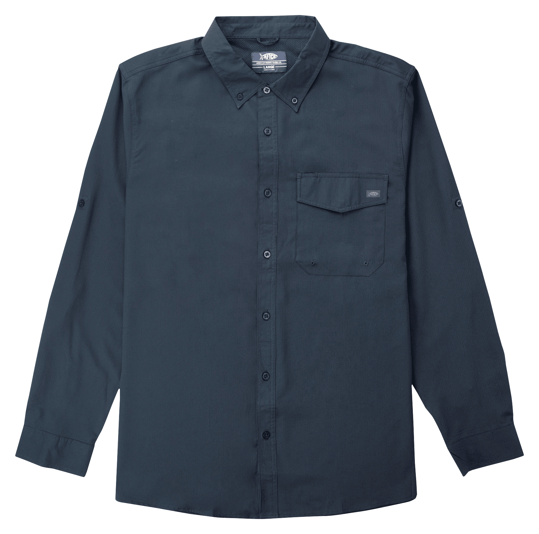 Image of AFTCO Palomar Tech Vented Long-Sleeve Fishing Shirt - Naval - 5X