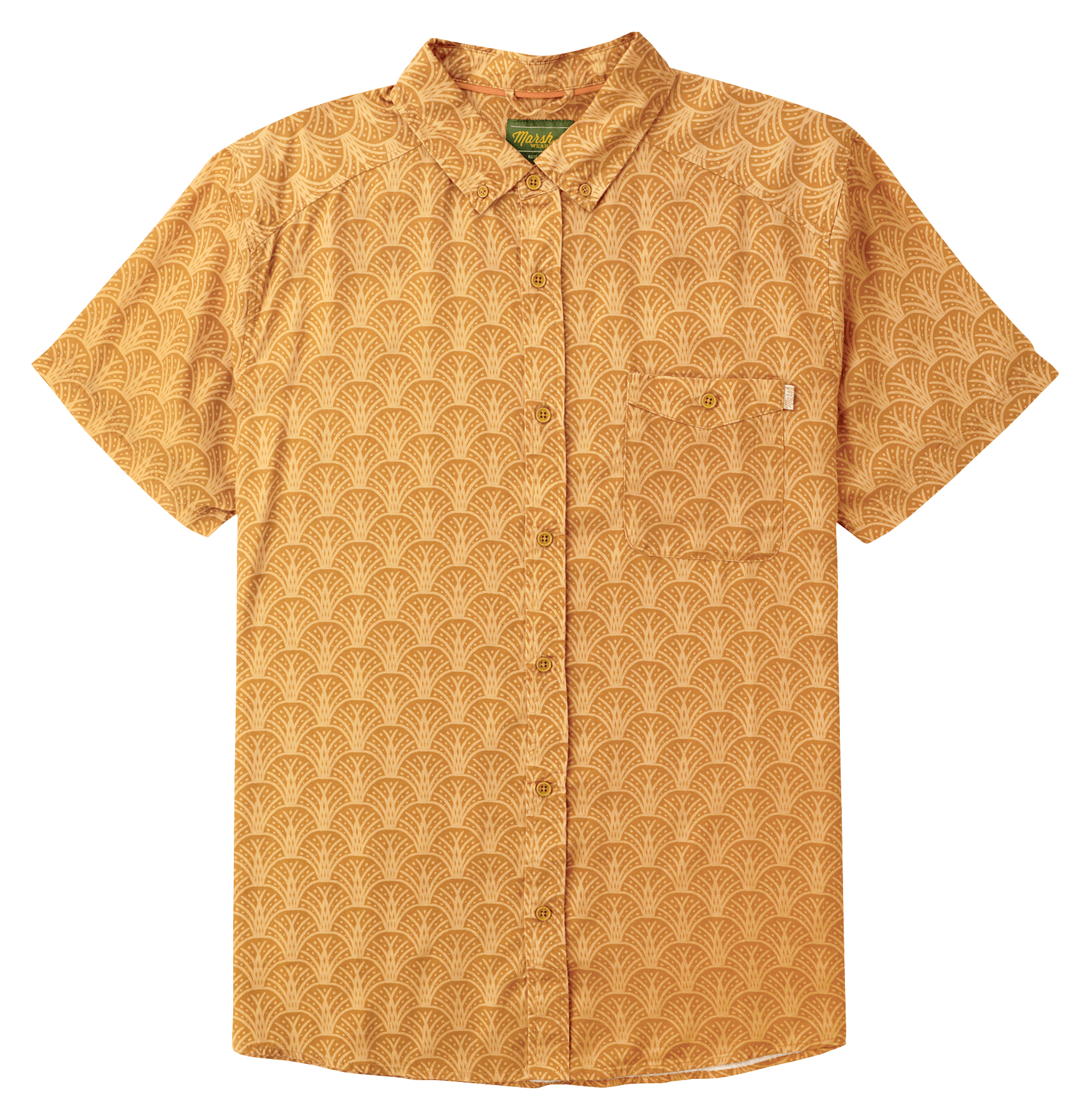 Image of Marsh Wear Hagood Woven Short-Sleeve Button-Down Shirt for Men