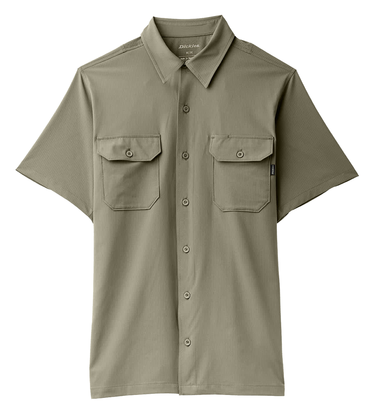 Image of Dickies Performance Short-Sleeve Work Shirt for Men - Imperial Green