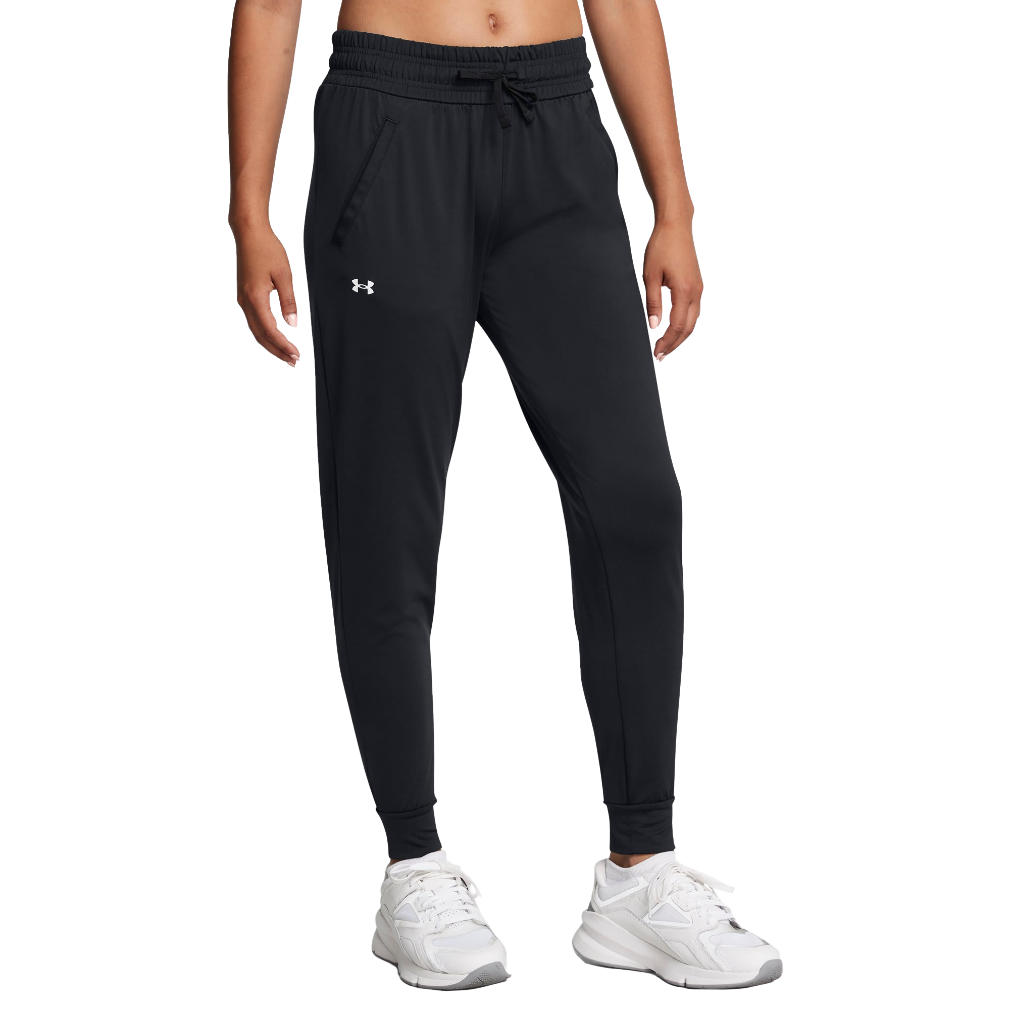 Image of Under Armour HeatGear Armour Pants for Ladies - Black/White - L - Regular