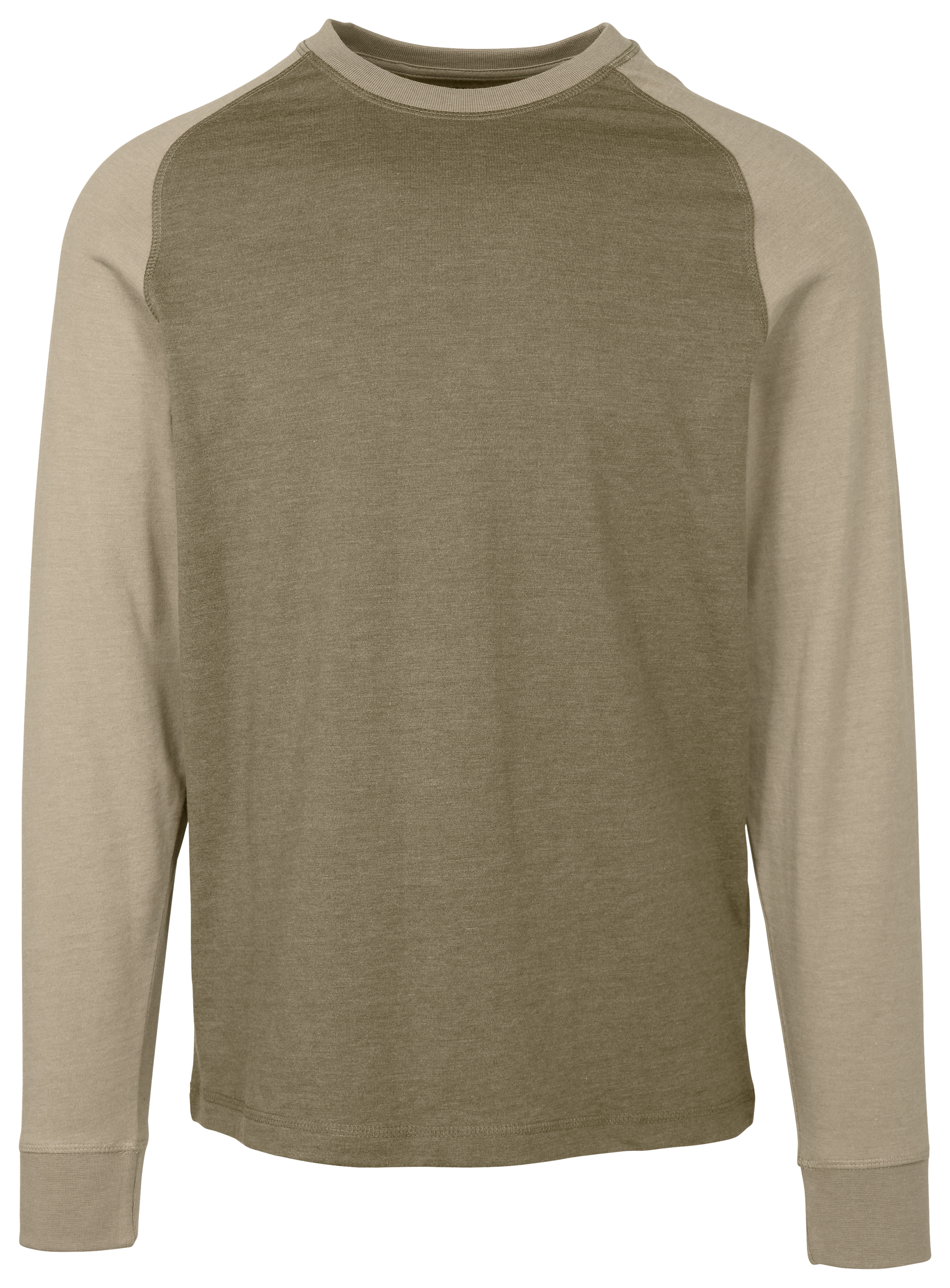 Image of RedHead Macks Creek Crew-Neck Long-Sleeve Shirt - Dusty Green/Pumice
