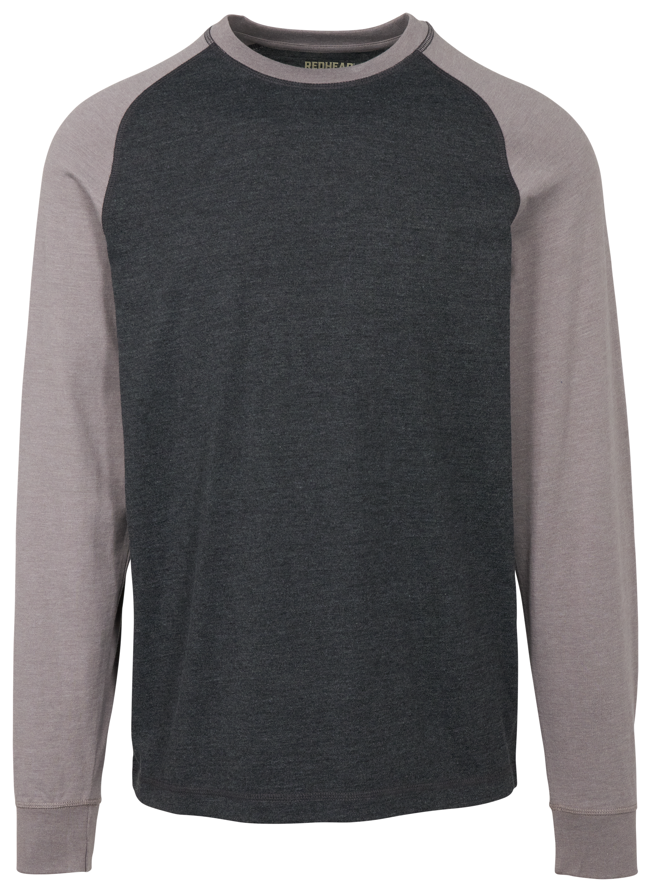 Image of RedHead Macks Creek Crew-Neck Long-Sleeve Shirt - Black/Titanium - 3XL