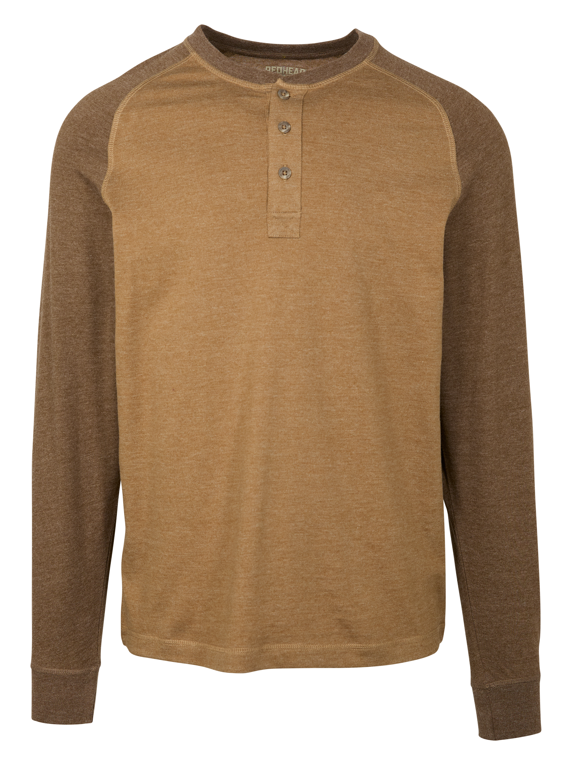 Image of RedHead Macks Creek Long-Sleeve Henley for Men - Ermine/Earth - L