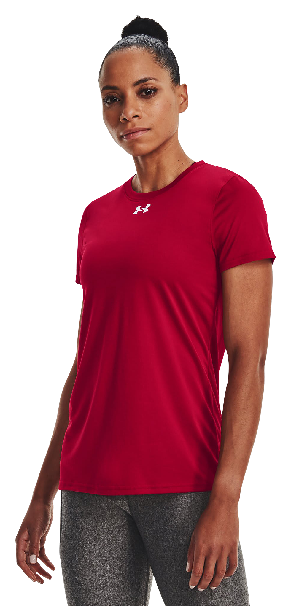Image of Under Armour UA Tech Team Short-Sleeve Shirt for Ladies - Flawless/White