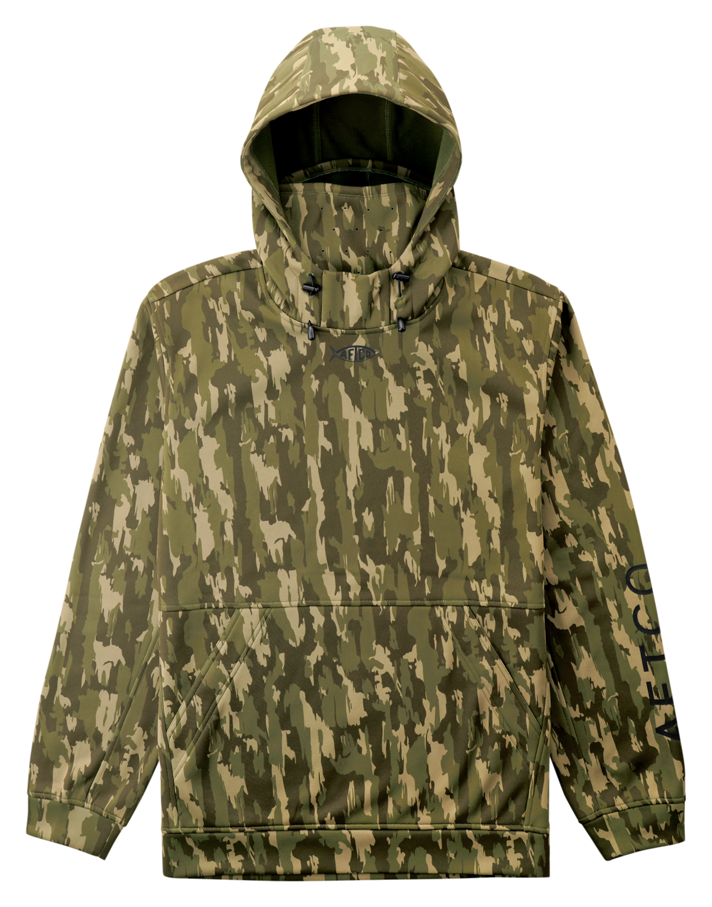 Image of AFTCO Reaper Tactical Camo Sweatshirt - Olive Current Camo - 2XL