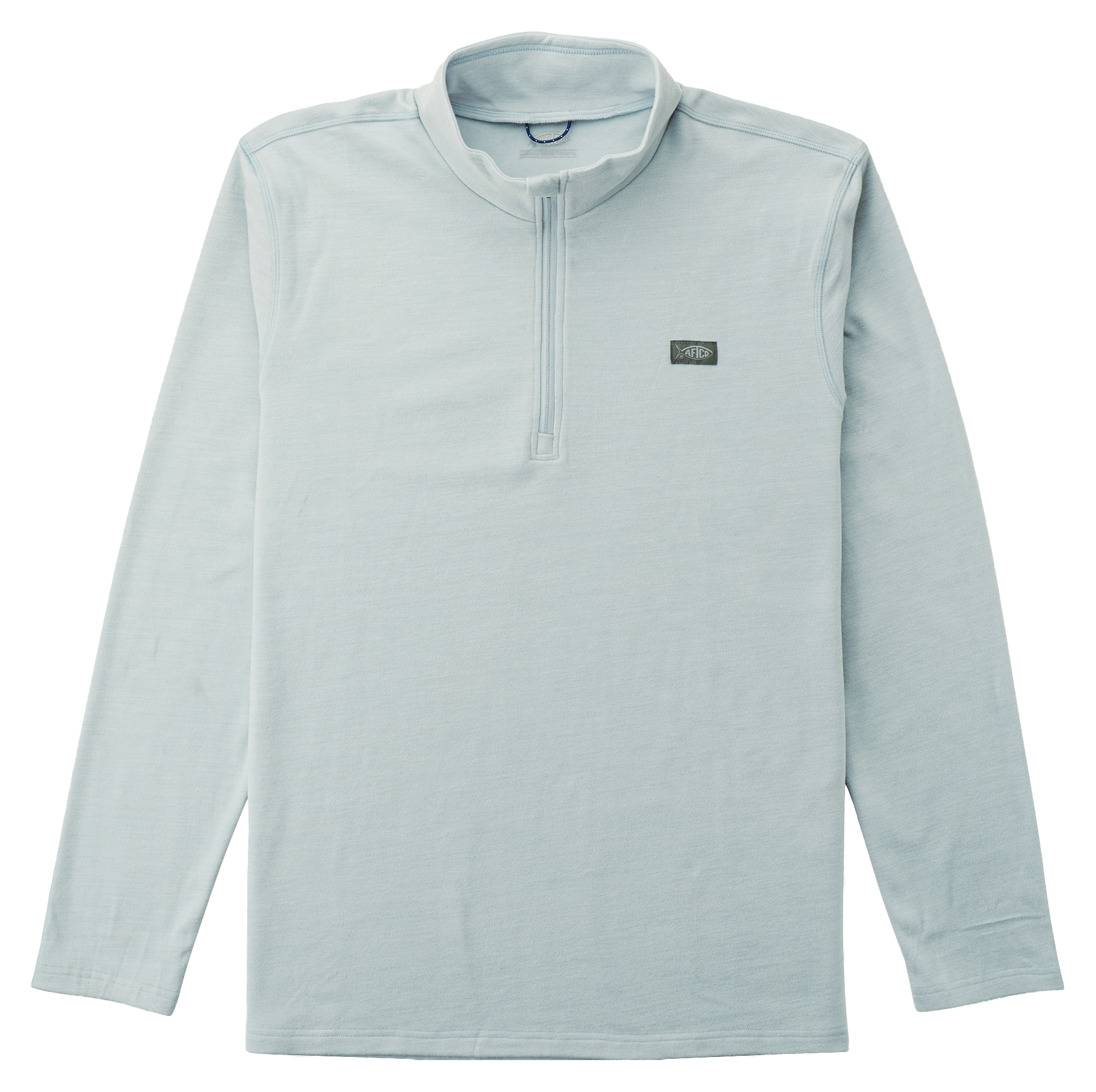 Image of AFTCO Coastal Layer Quarter-Zip Pullover for Men - Dusk Heather - M