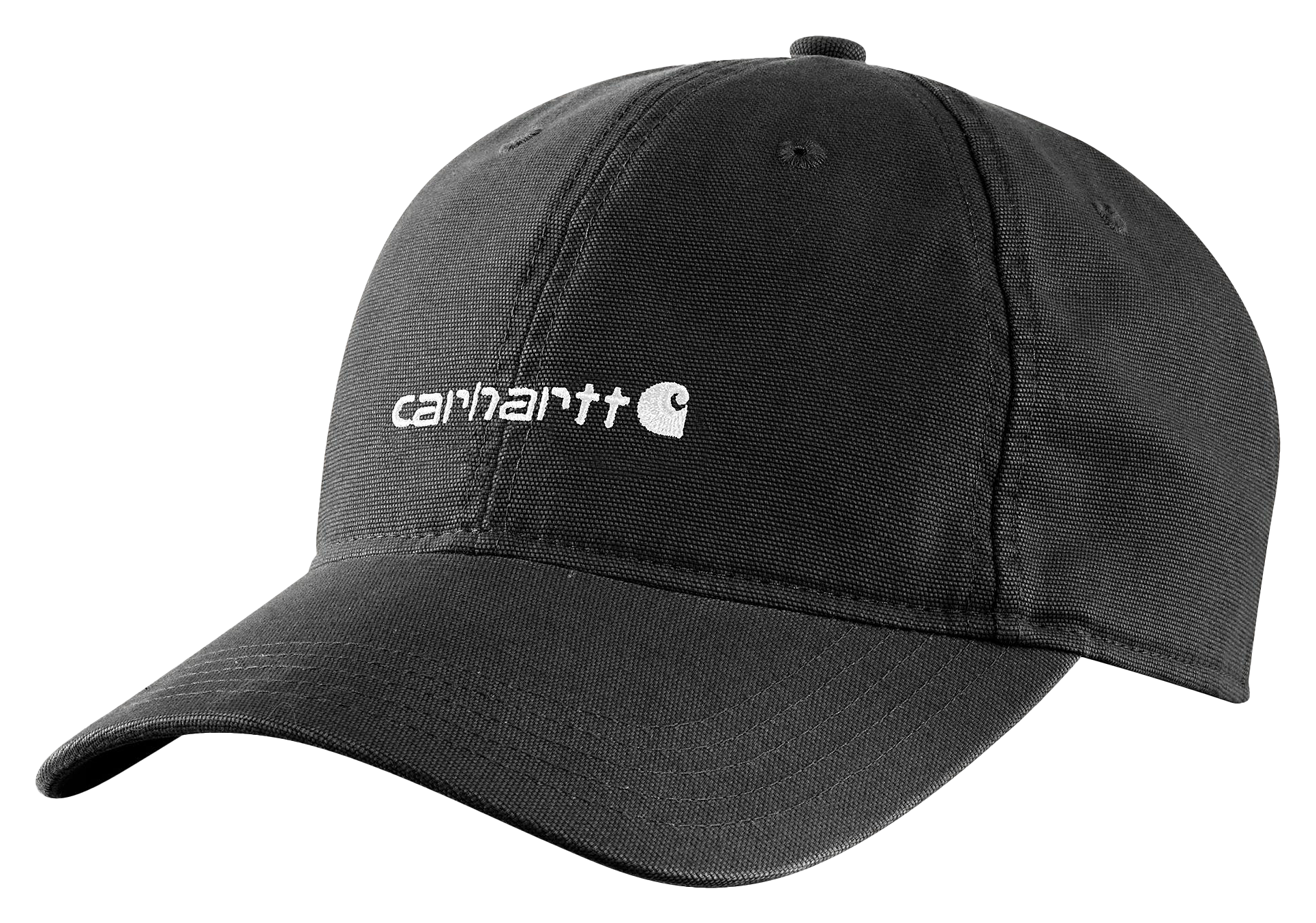 Image of Carhartt Canvas Embroidered Graphic Cap - Black