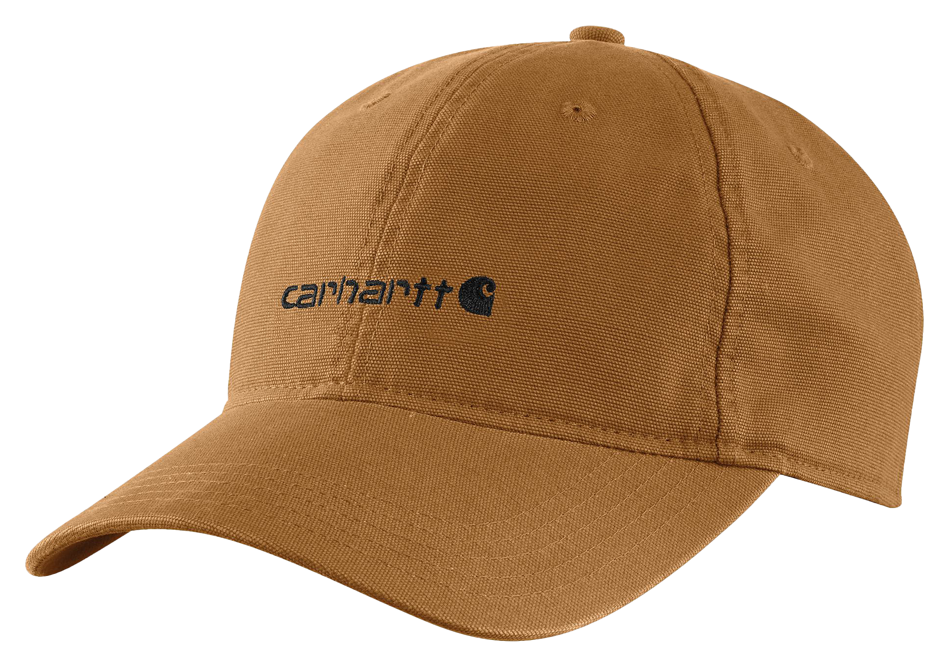 Image of Carhartt Canvas Embroidered Graphic Cap - Carhartt Brown