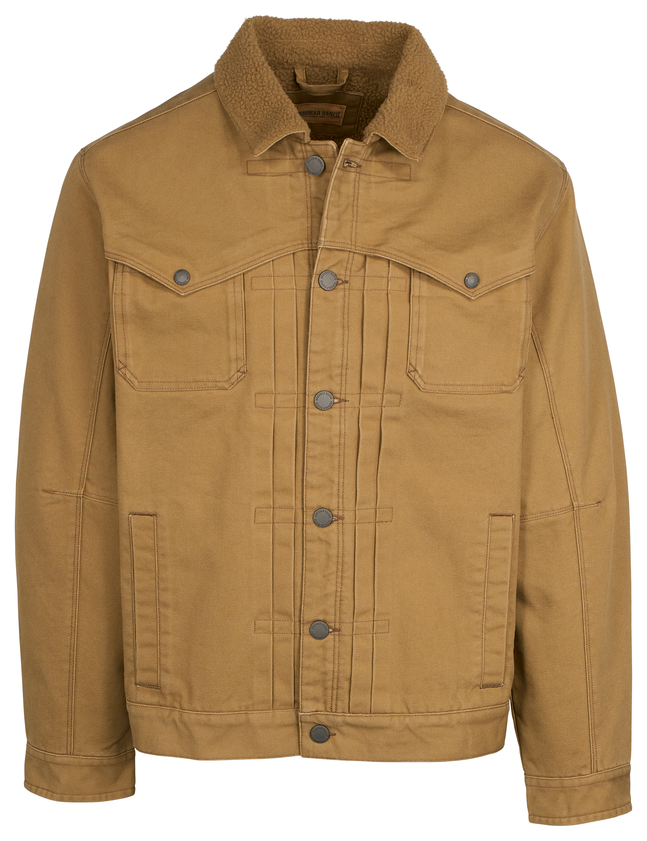 Image of RedHead Ranch Prairie View Berber-Lined Canvas Jacket for Men - Ermine - L