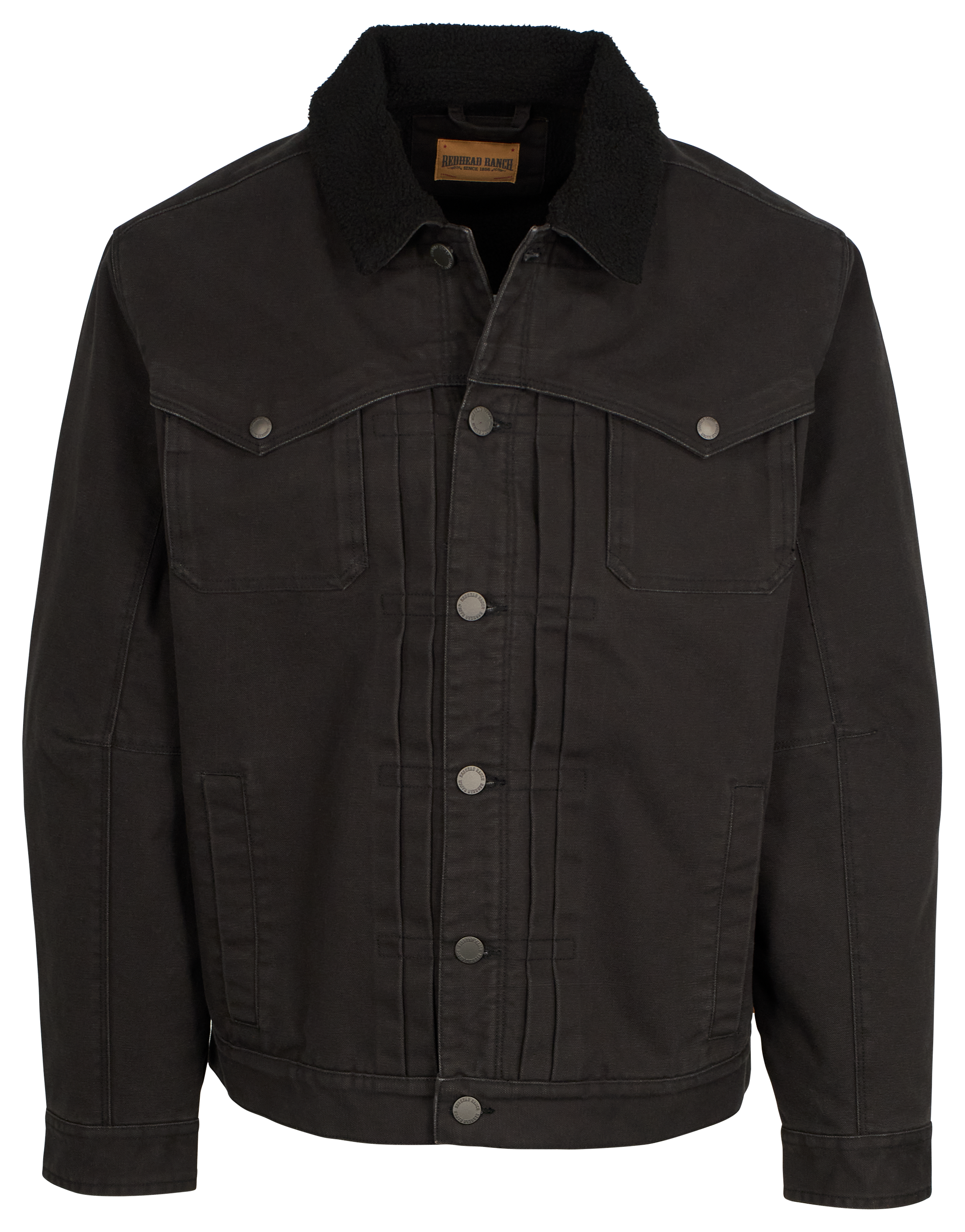 Image of RedHead Ranch Prairie View Berber-Lined Canvas Jacket for Men - Black - M