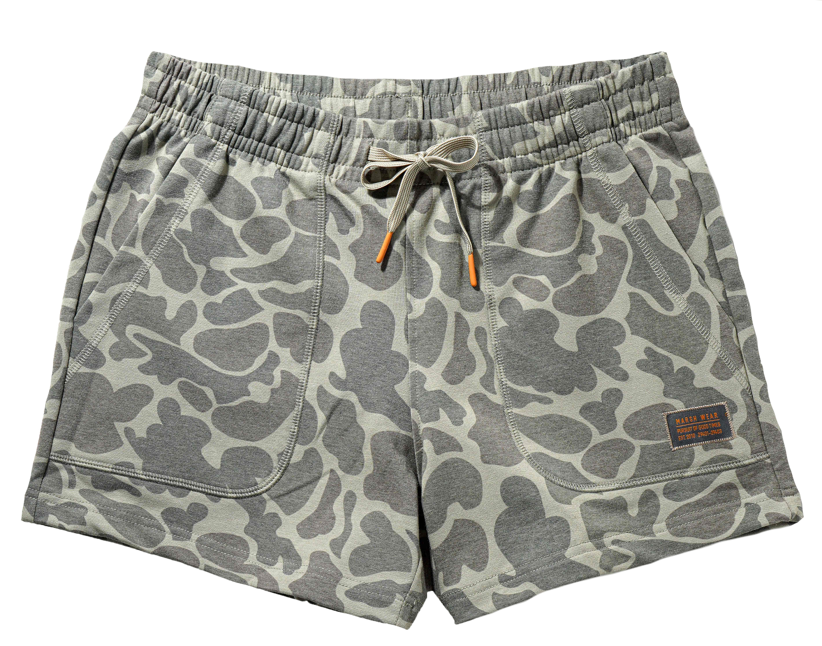 Marsh Wear Marsh Wear Fireside Fleece Sweatshorts - Dark Green Mallard Camo - $35.97 at Bass Pro Shops