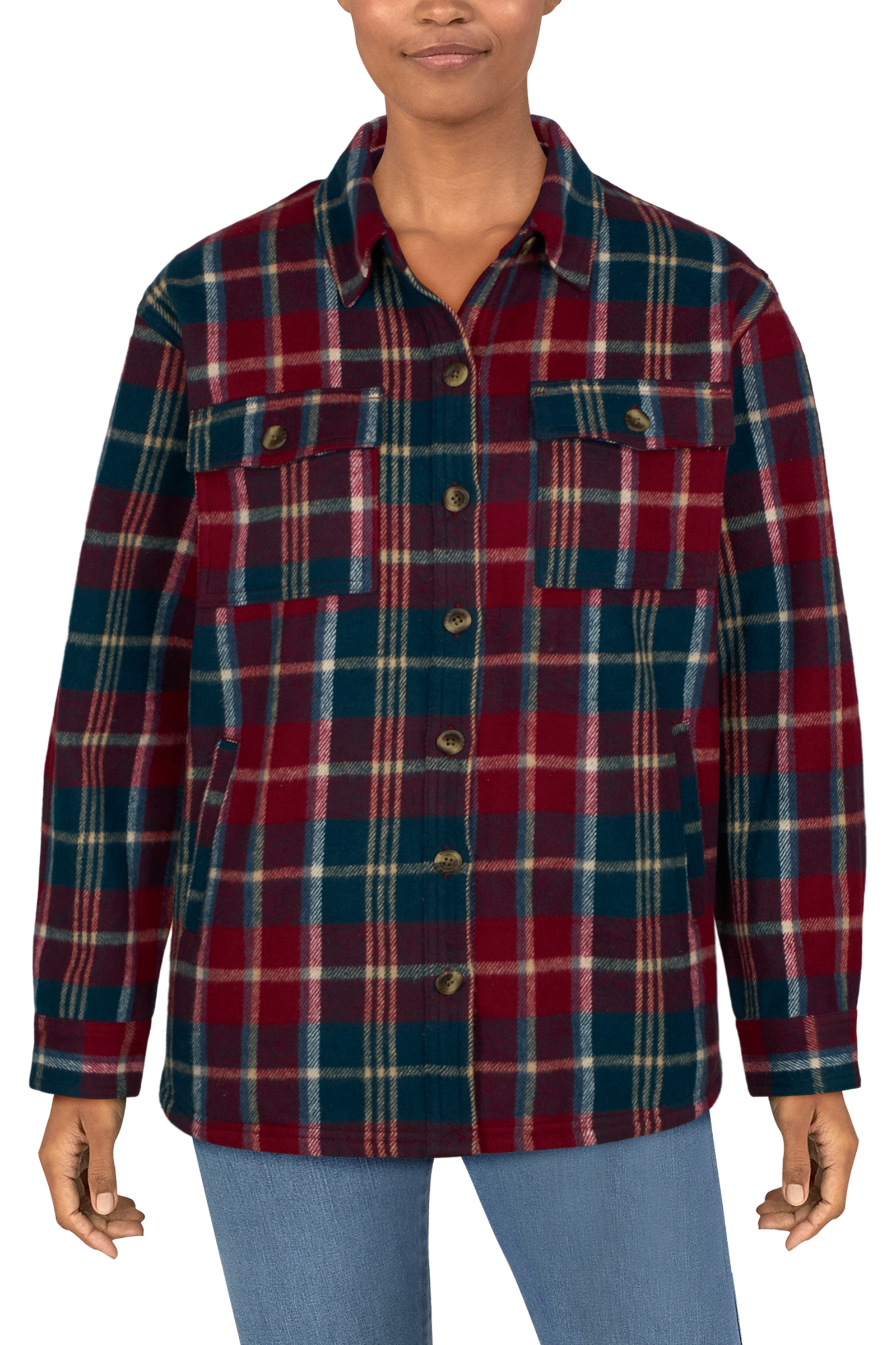 Natural Reflections Rustic Ridge Flannel Shirt Jacket