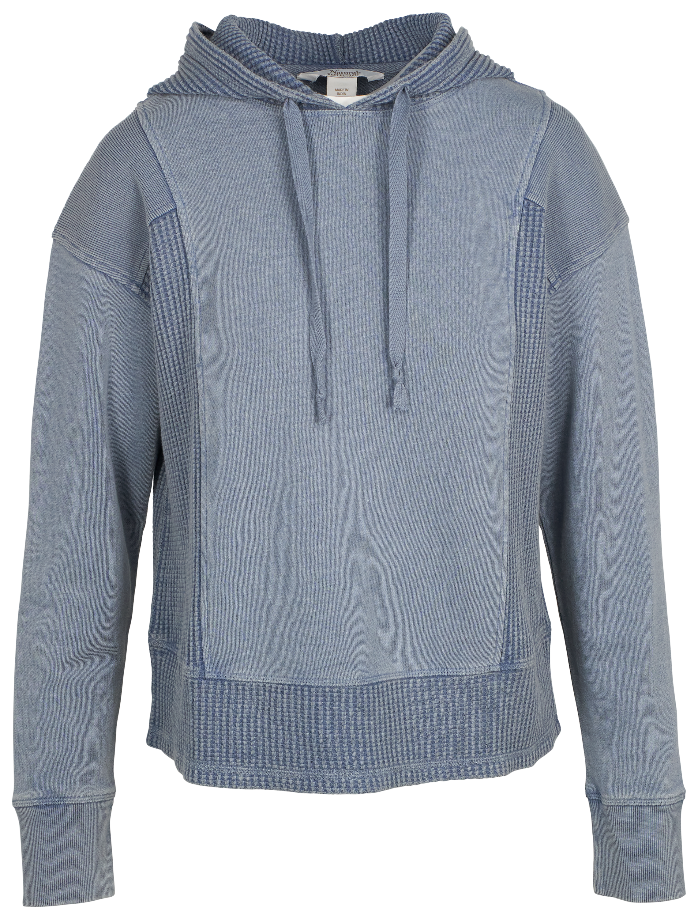 Image of Natural Reflections Timberbrook Waffle Hoodie - Flint Stone