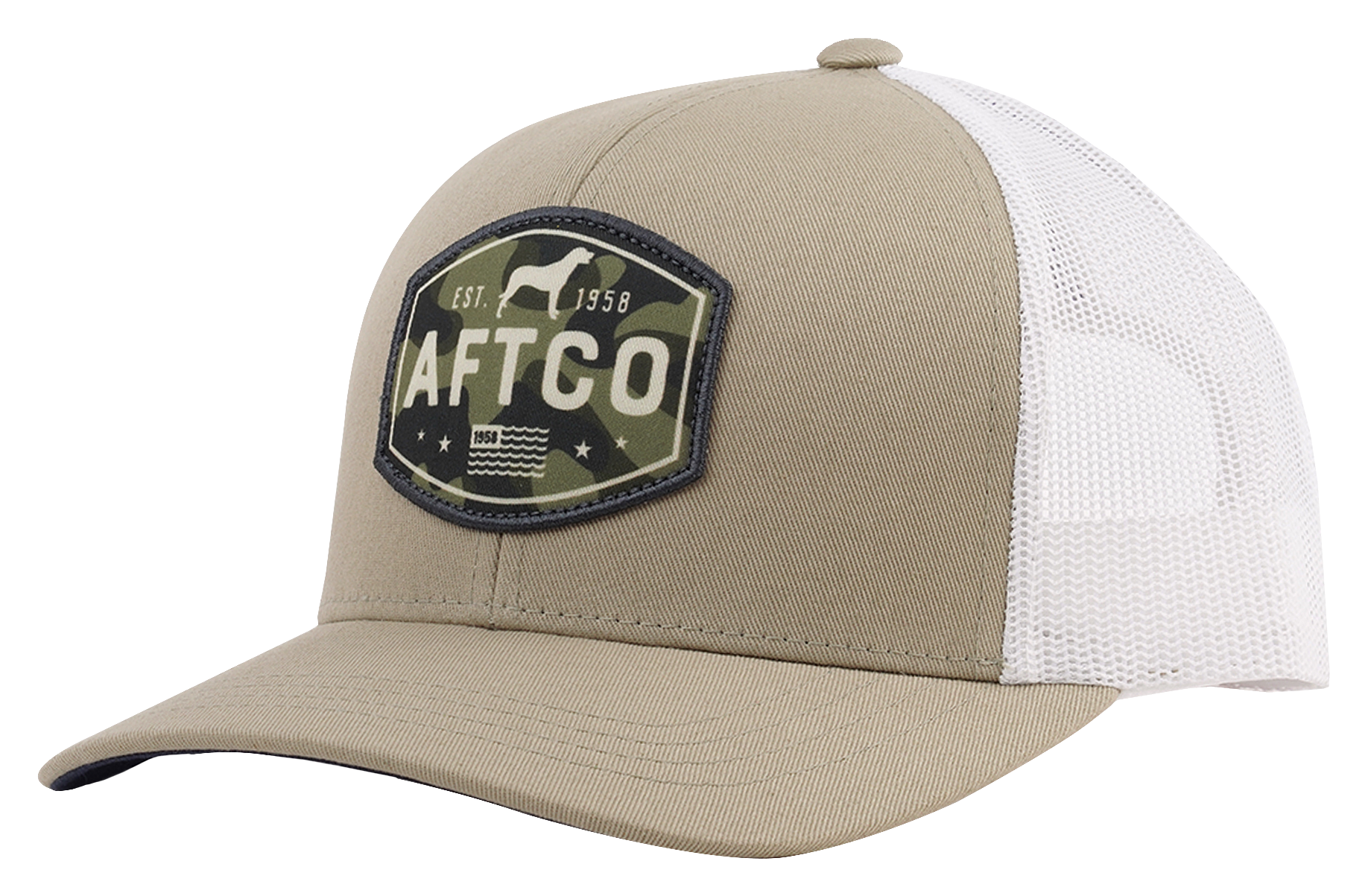 Image of AFTCO Best Friend Mesh-Back Trucker Cap - Stone