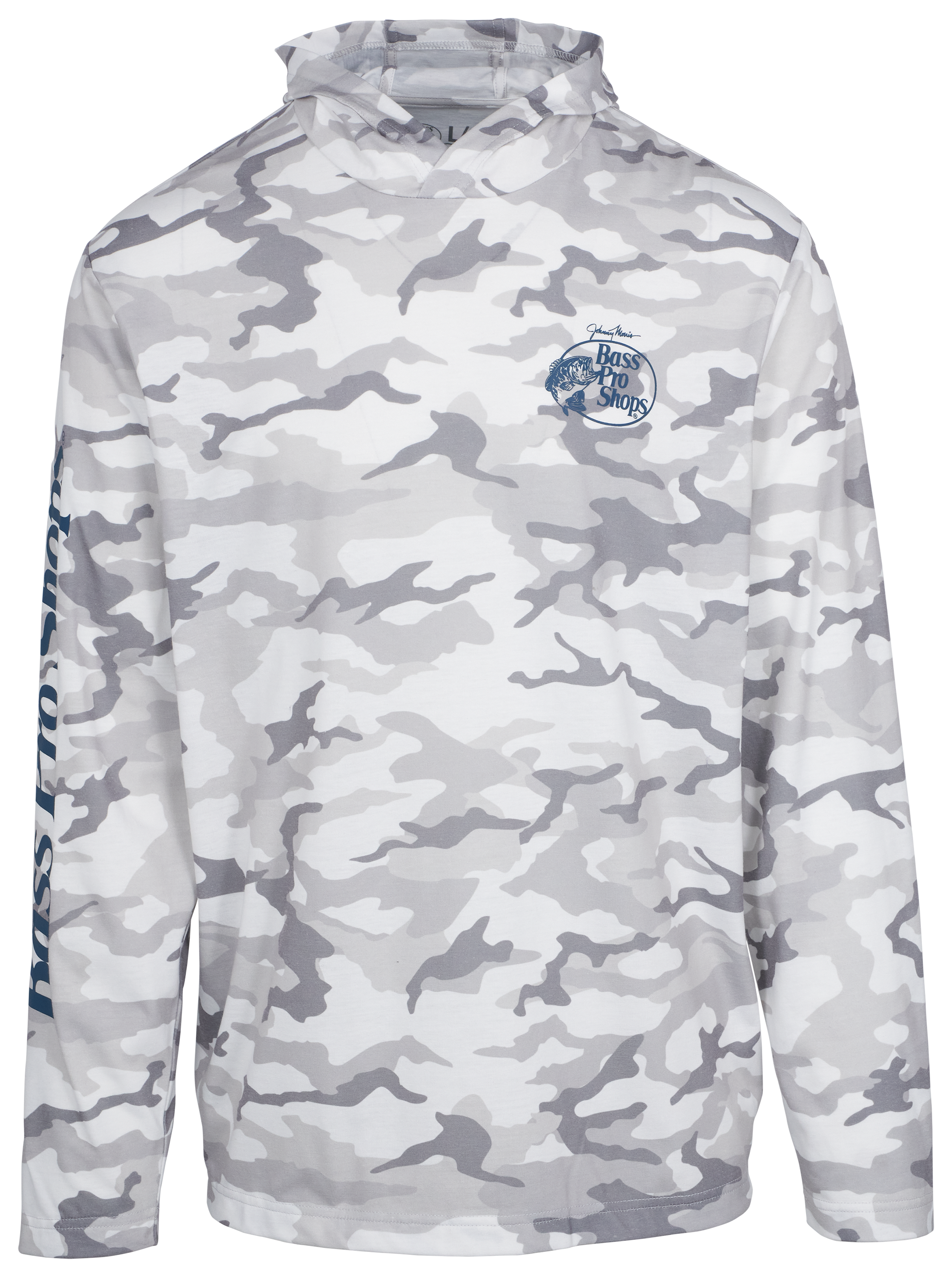 Image of Bass Pro Shops Lightweight Camo Hoodie - Grey Camo