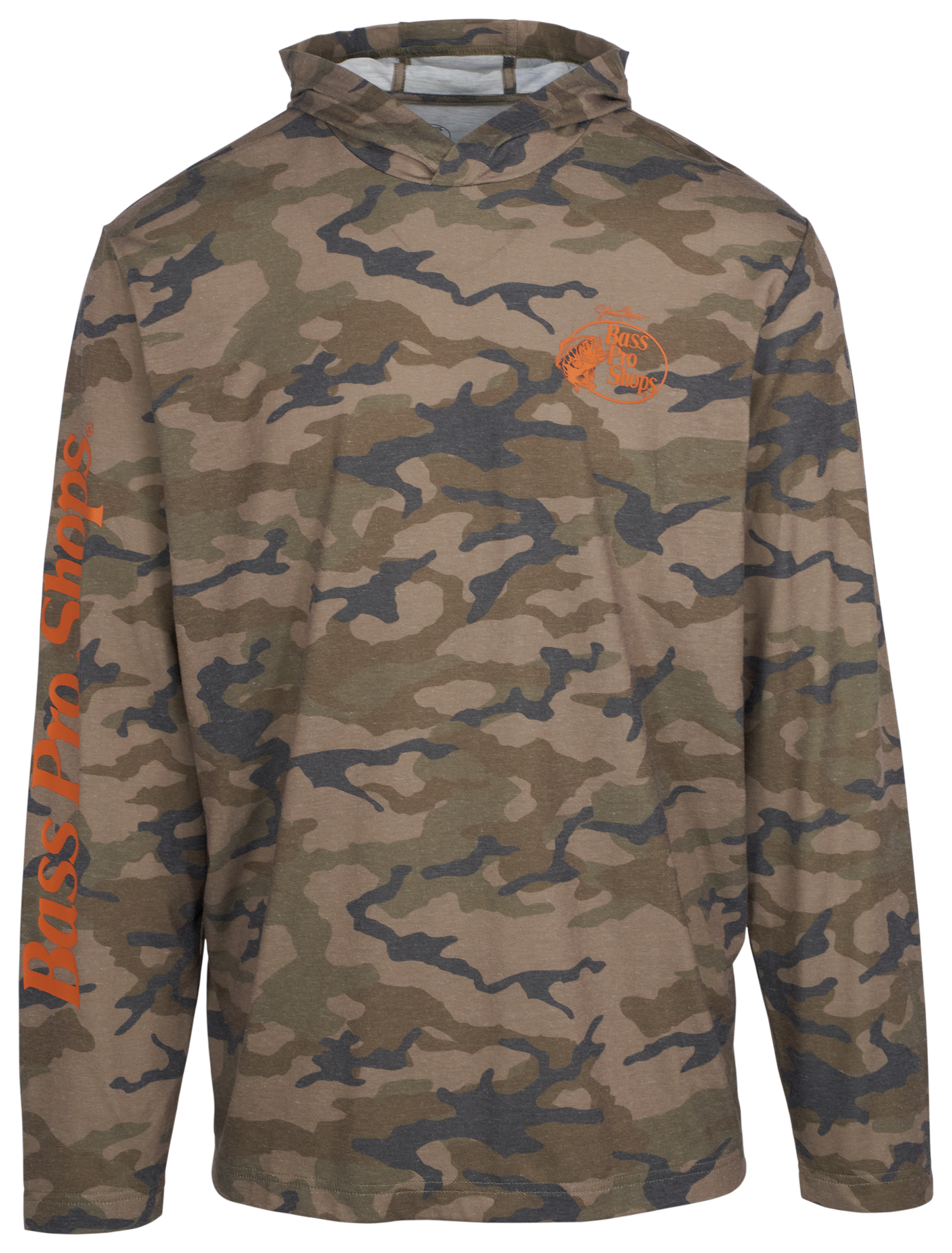 Image of Bass Pro Shops Lightweight Camo Hoodie - Olive Camo
