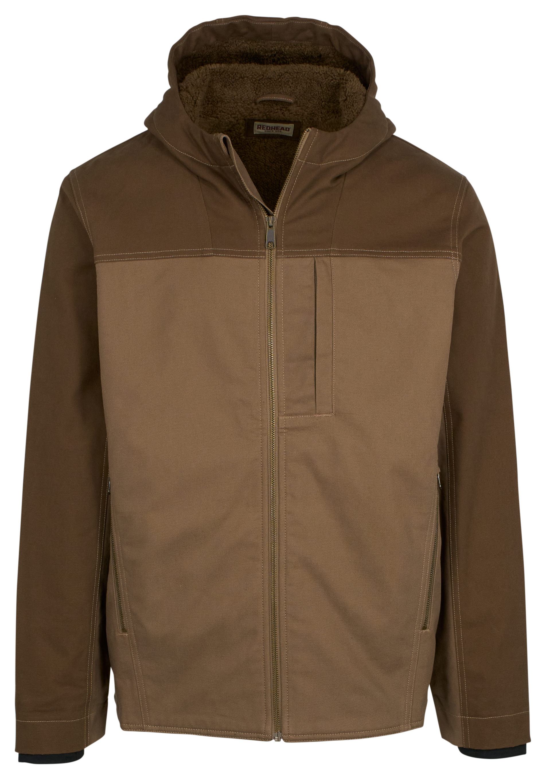 Image of RedHead Full-Zip Fleece-Lined Hooded Jacket - Dark Earth - S