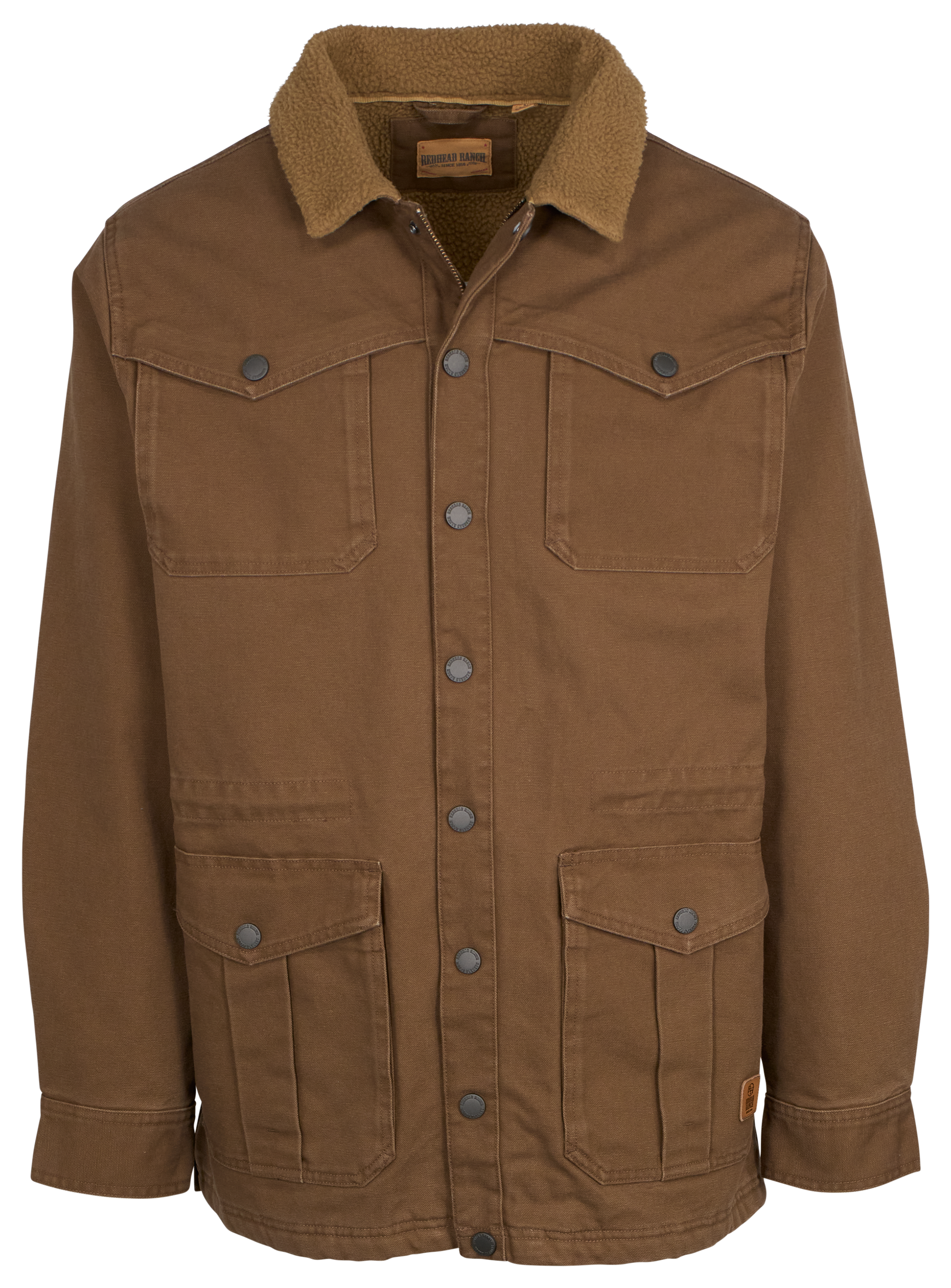 Image of RedHead Ranch Prairie View Canvas Ranch Coat for Men - Dark Earth