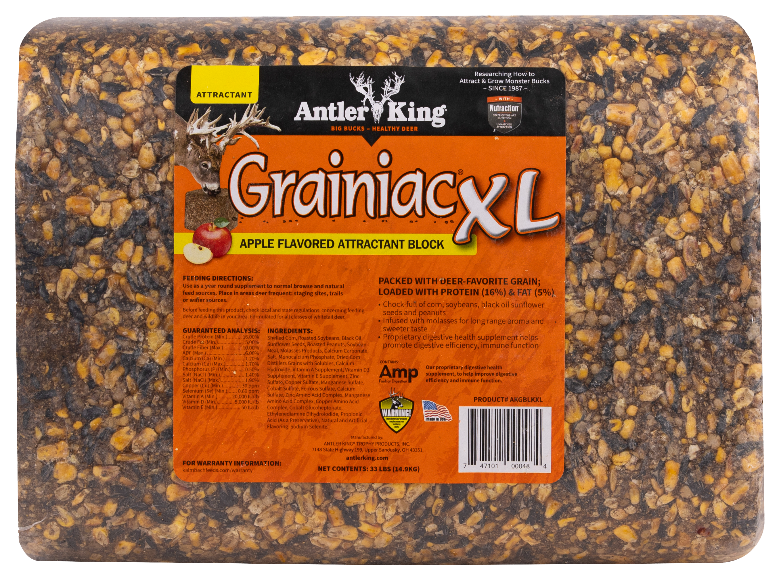 Image of Antler King Grainiac Block - Apple - 33 lb. Block