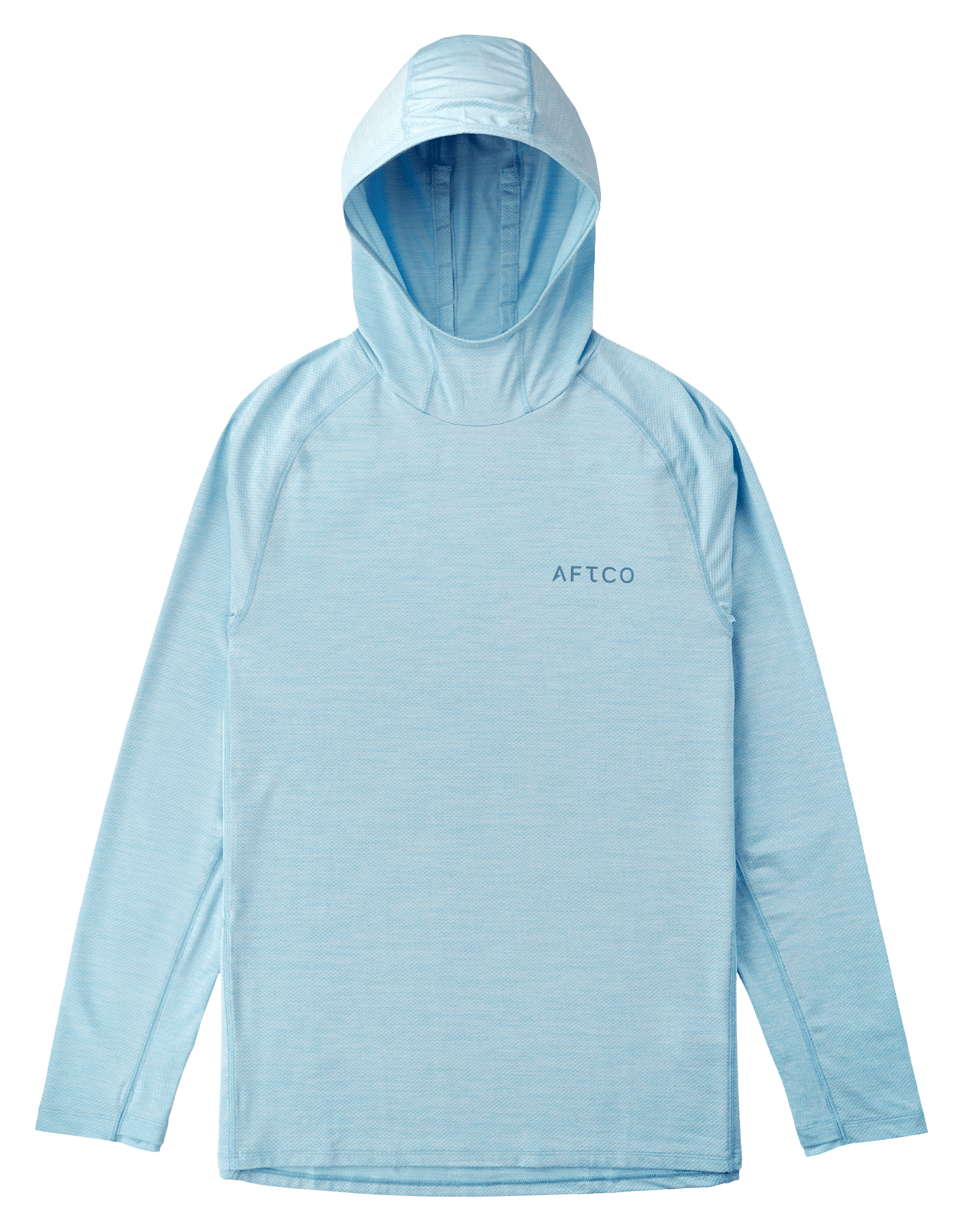 Image of AFTCO Adapt Performance Hoodie for Men - Airy Blue Heather