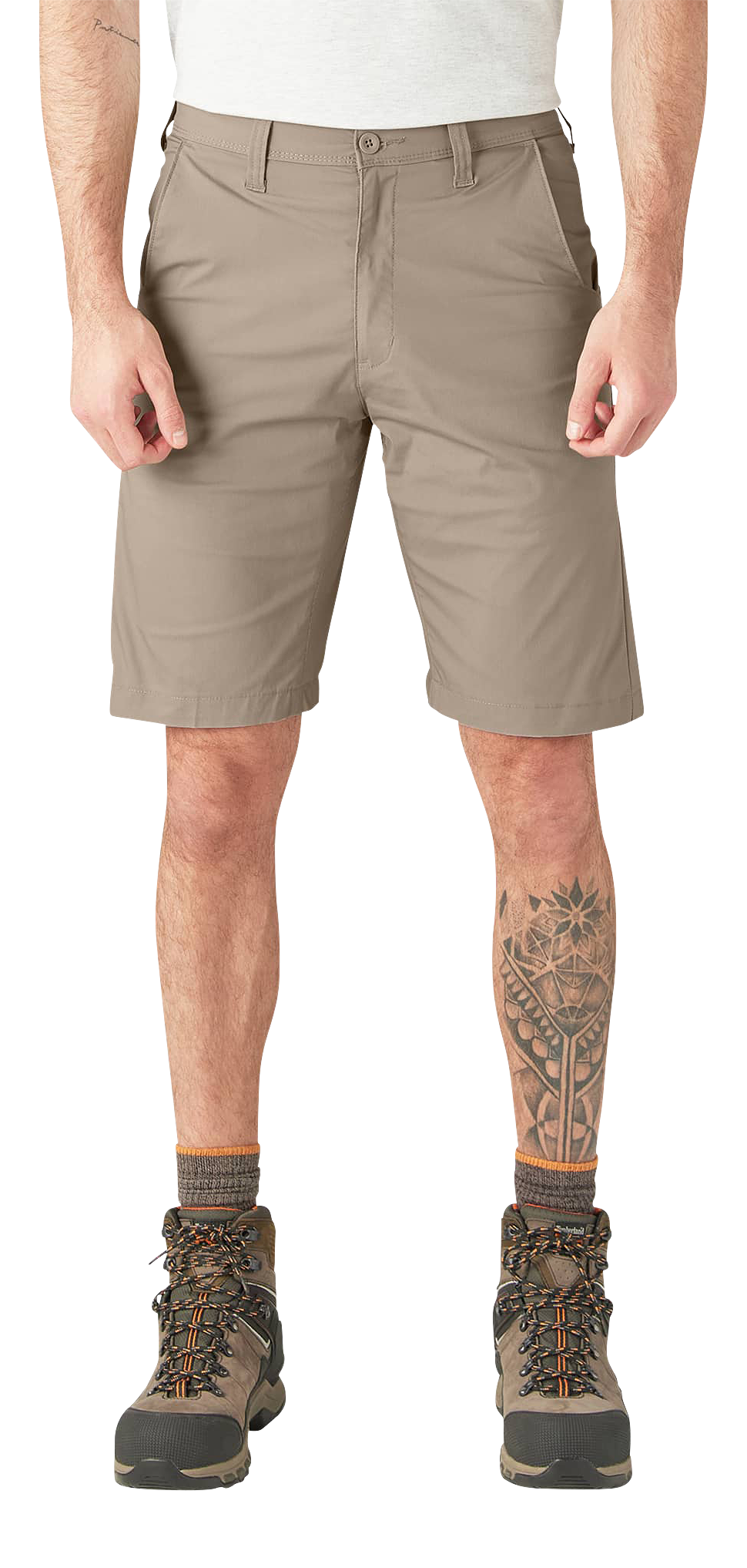 Image of Dickies FLEX Cooling Temp-iQ Regular-Fit 11'' Utility Shorts for Men - Desert Sand - 42