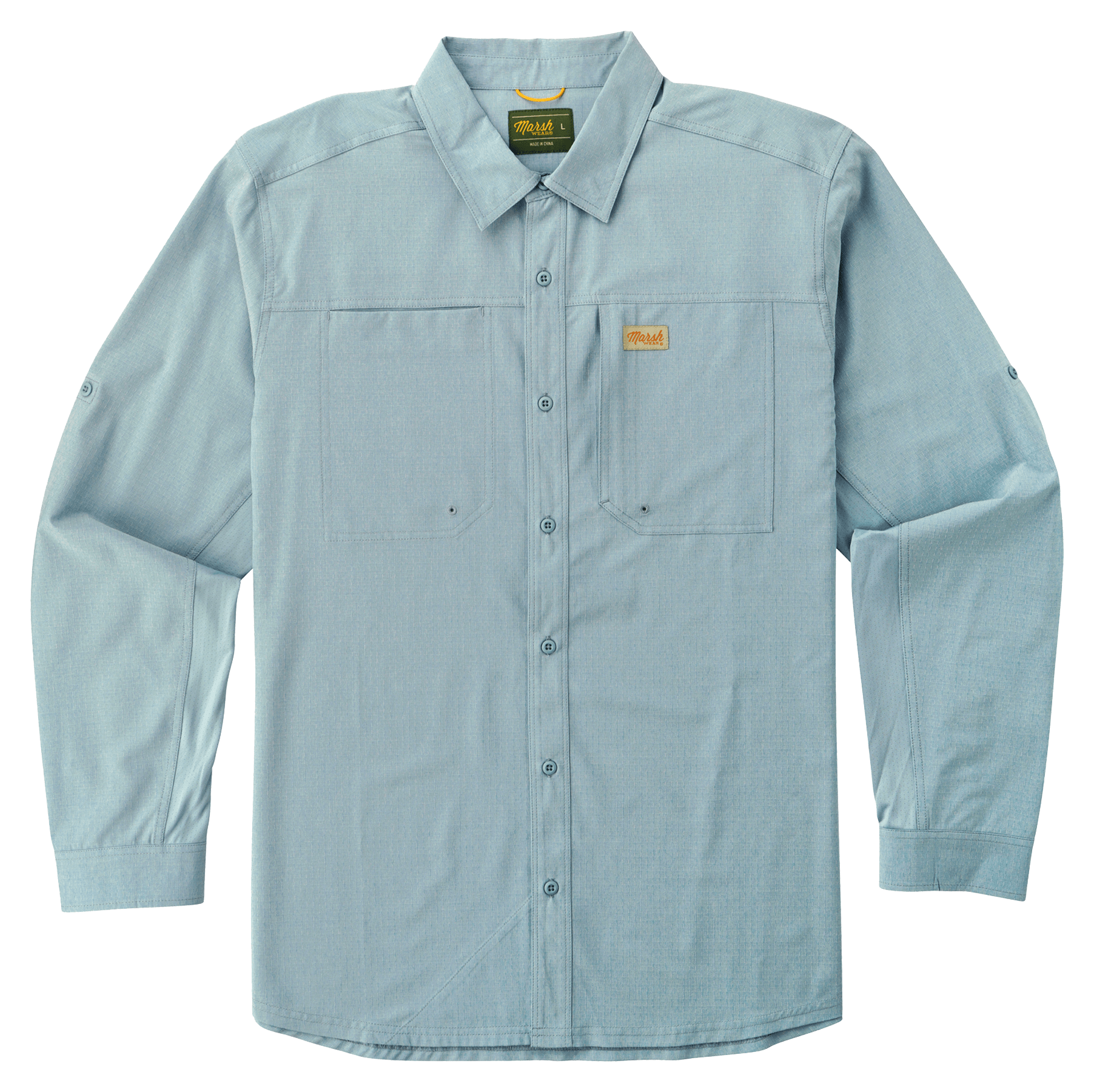 Image of Marsh Wear Lenwood Long-Sleeve Button-Down Shirt - Tourmaline