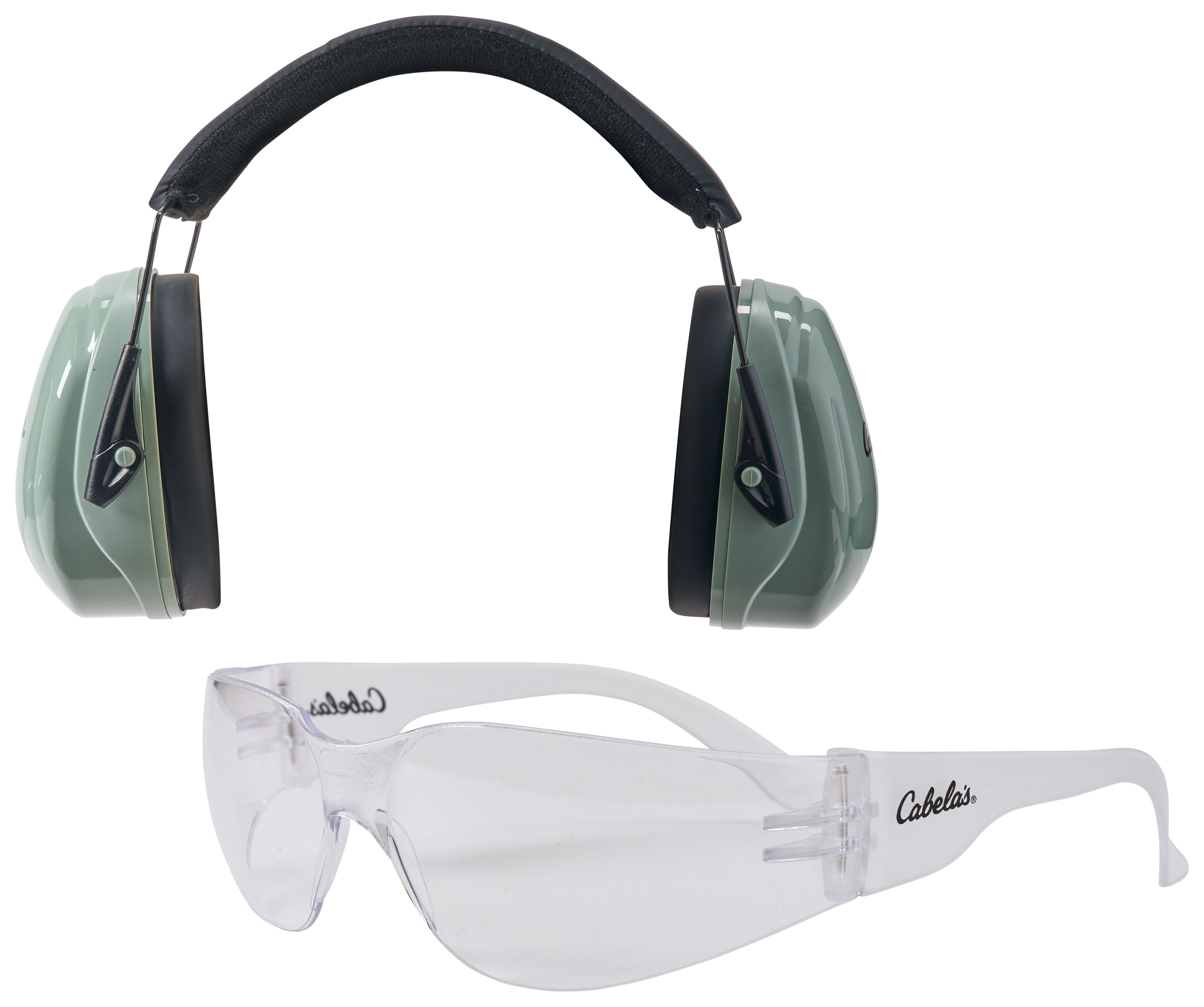 Image of Cabela's Small-Frame Earmuffs and Shooting Glasses Combo