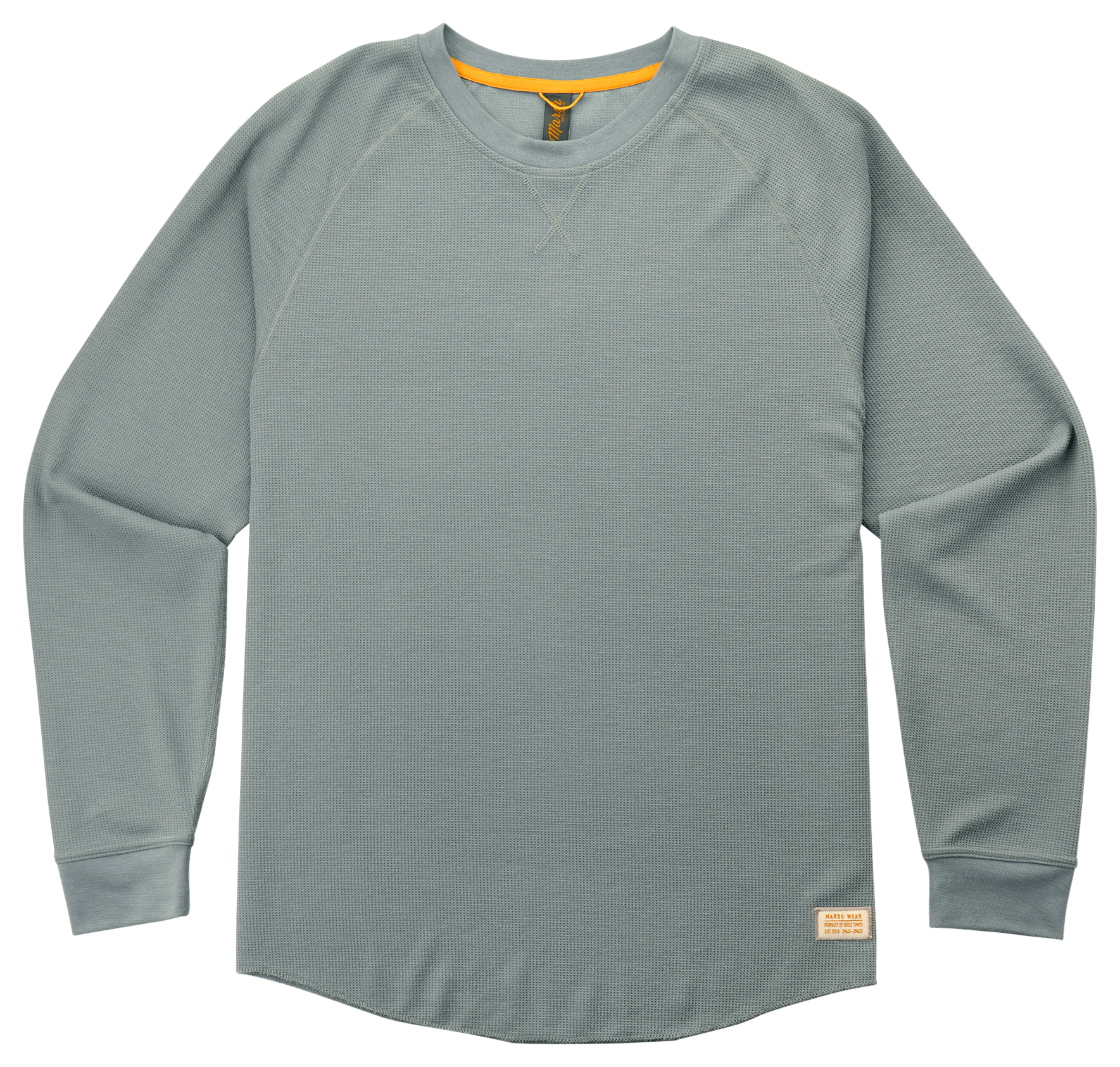 Image of Marsh Wear Surfside Waffle Knit Long-Sleeve Shirt - Steel