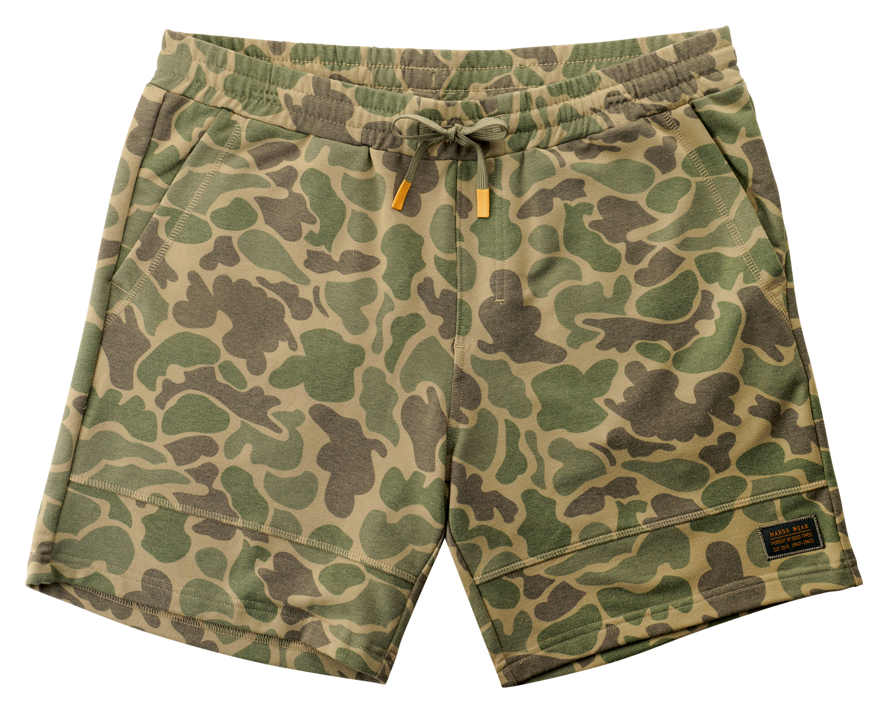 Image of Marsh Wear Fireside Shorts - Green Mallard Camo