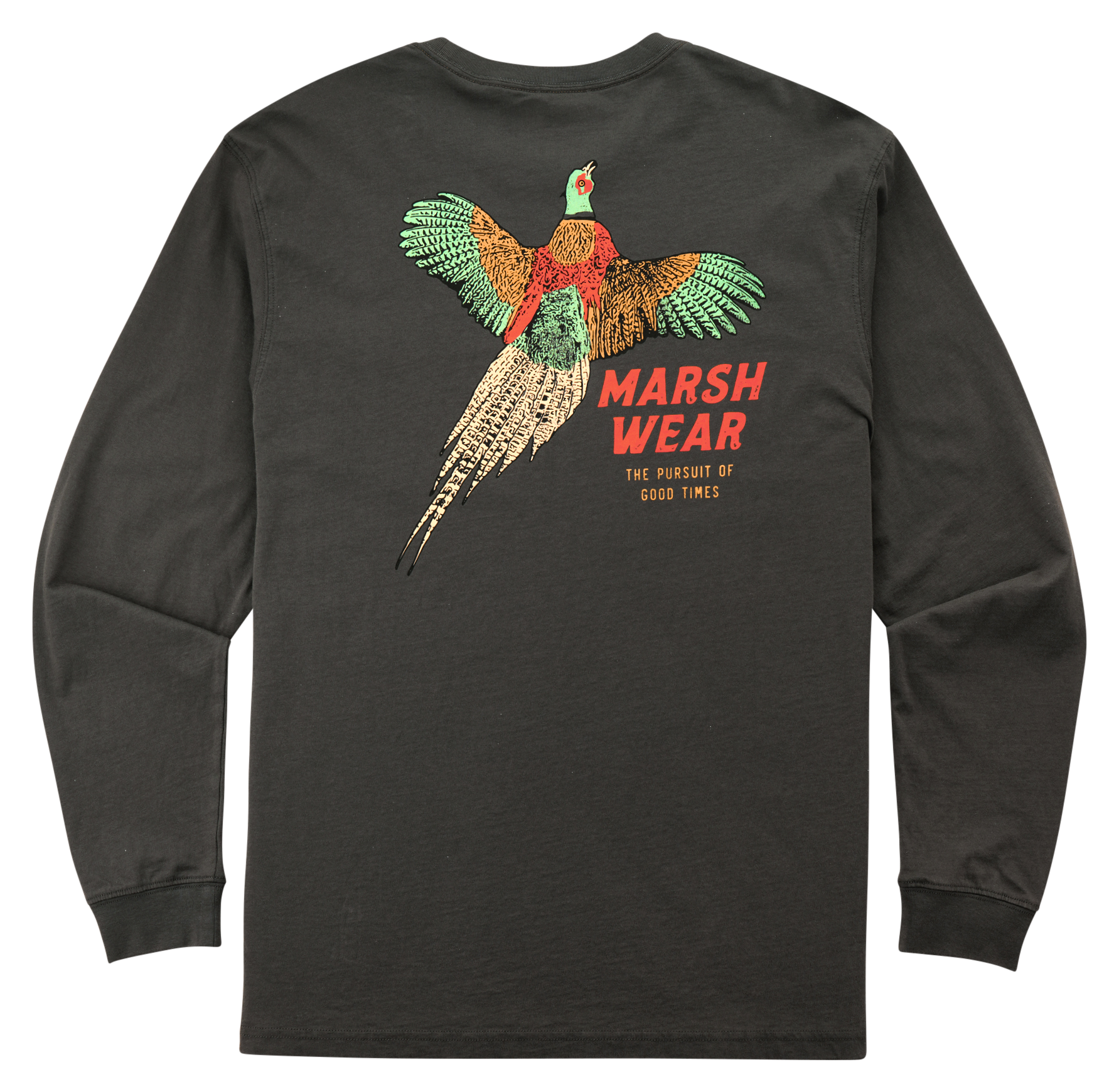 Image of Marsh Wear Pheasant Long-Sleeve Shirt for Men - Ash